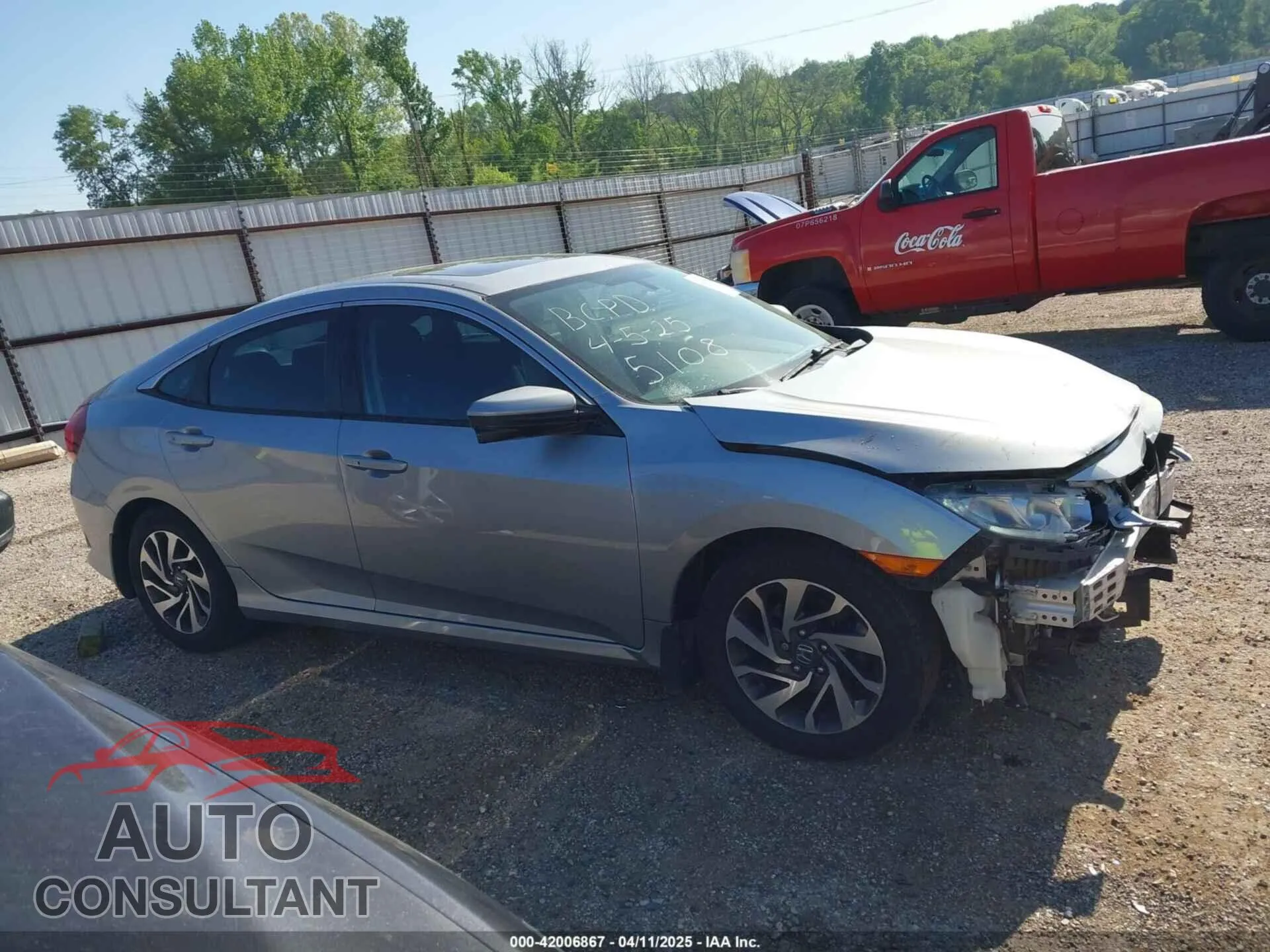 2016 HONDA CIVIC Damaged VIN 19XFC2F76GE005108 – photo 13