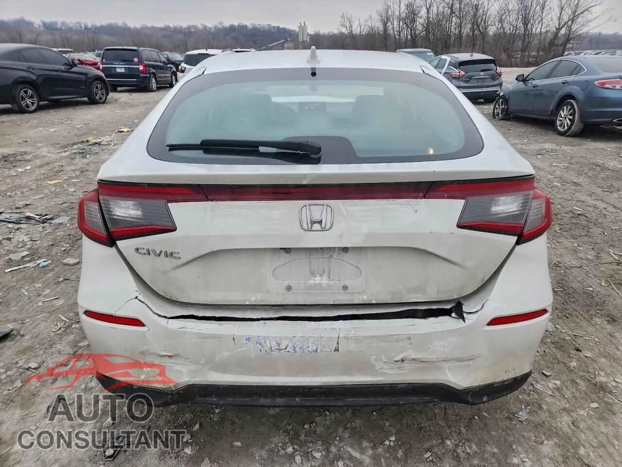 2023 HONDA CIVIC Damaged VIN 19XFL1H7XPE016524 – engine bay