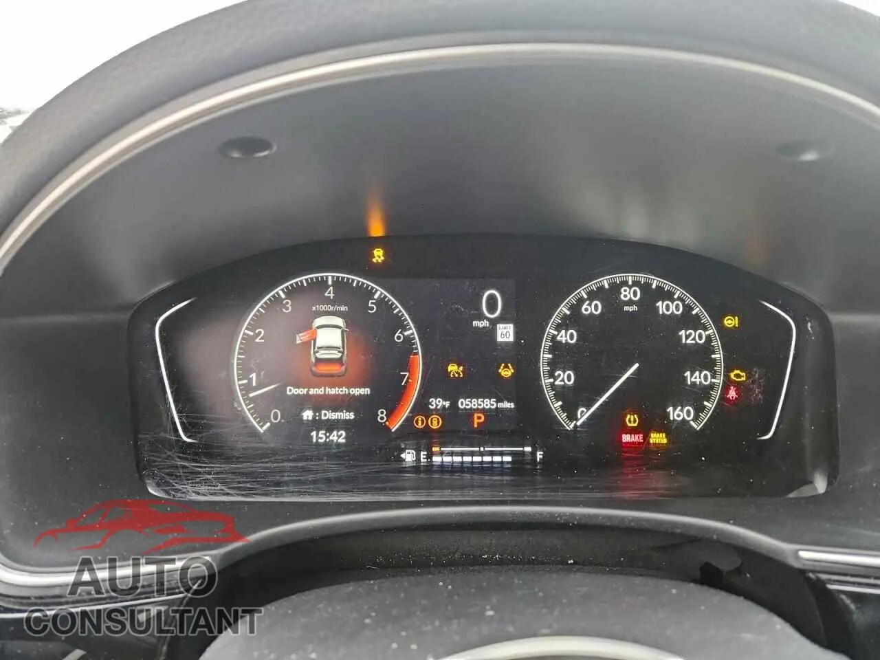 2023 HONDA CIVIC Damaged VIN 19XFL1H7XPE016524 – trunk area