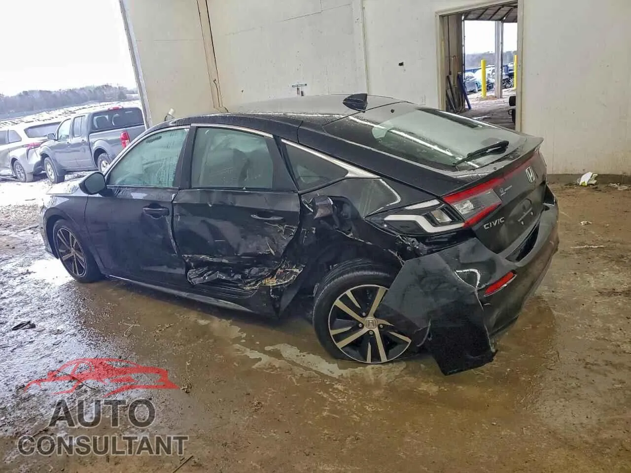 2024 HONDA CIVIC Damaged VIN 19XFL2H58RE041834 – rear exterior