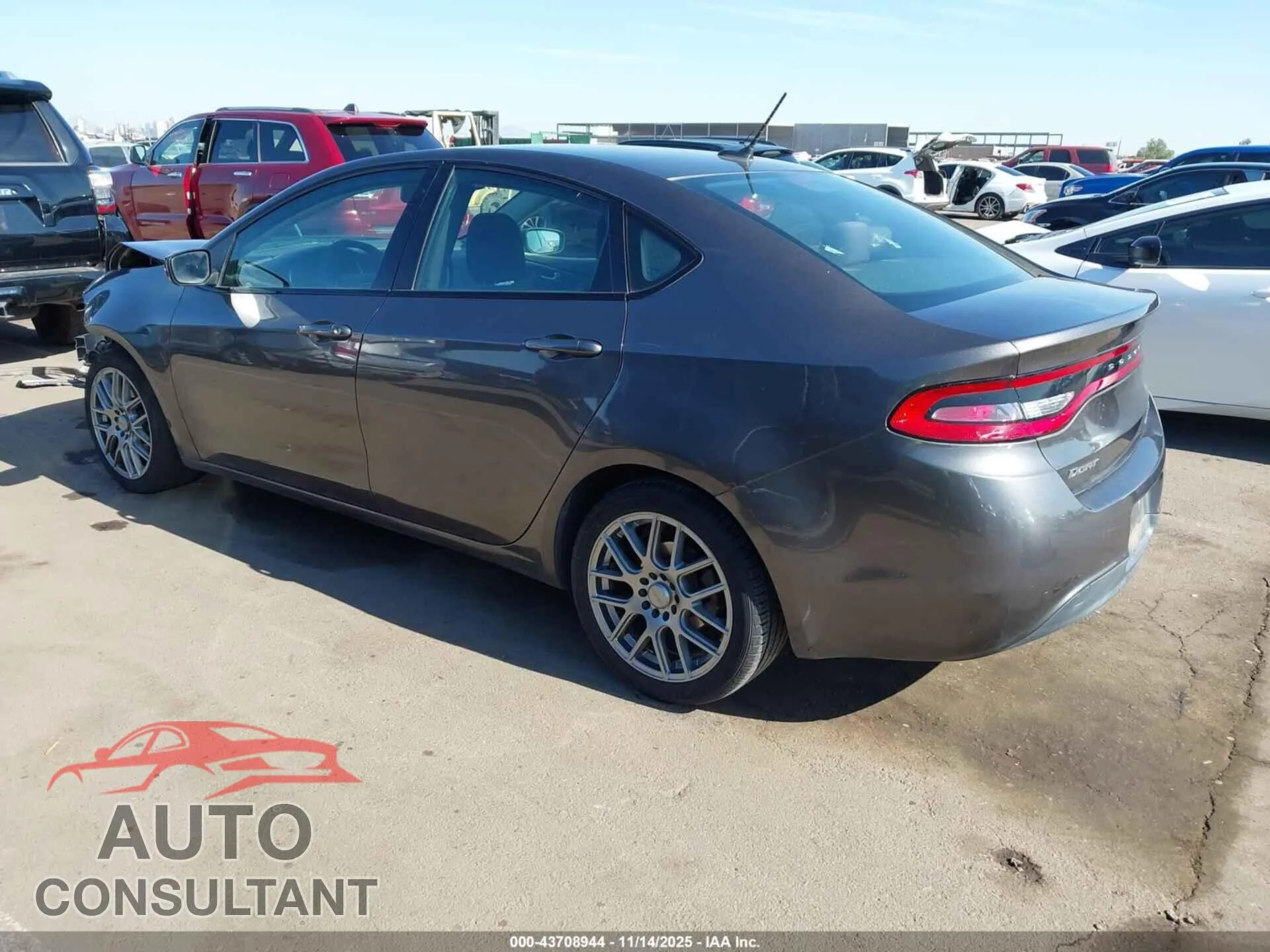 2014 DODGE DART Damaged VIN 1C3CDFBB5ED877672 – side profile