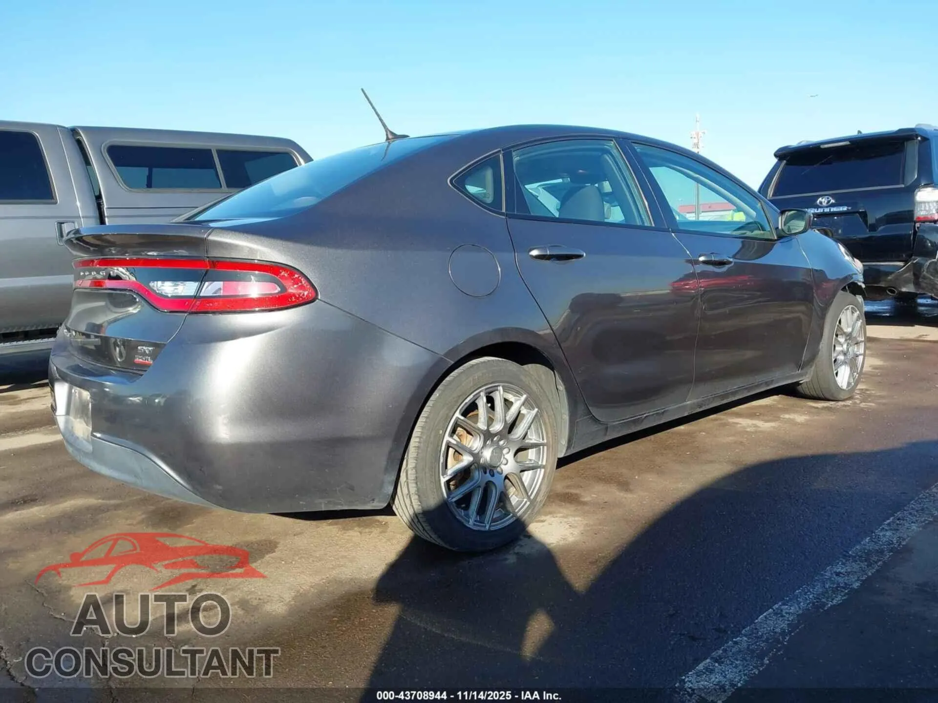 2014 DODGE DART Damaged VIN 1C3CDFBB5ED877672 – dashboard