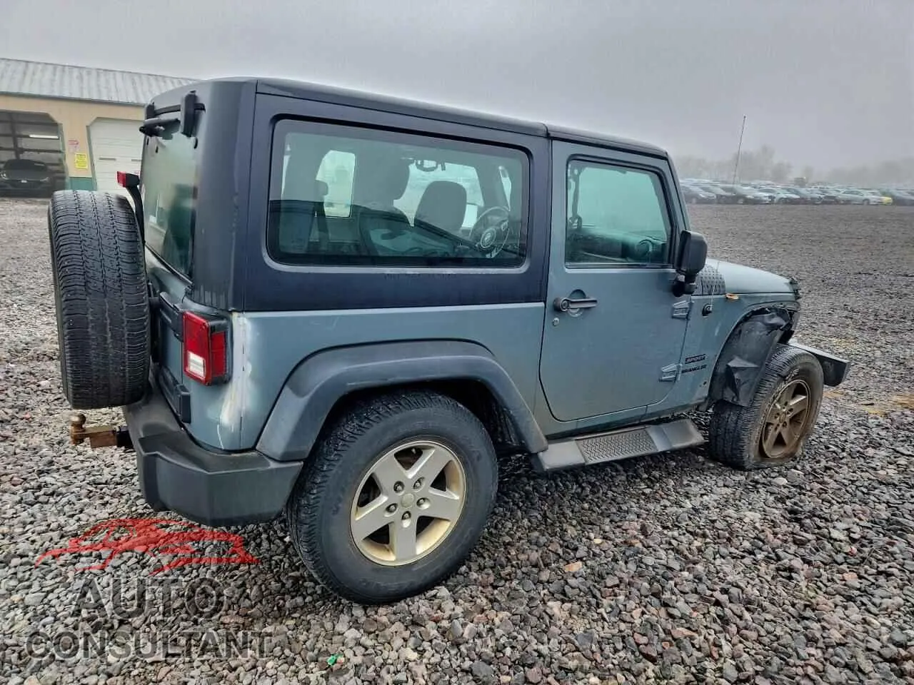 2015 JEEP WRANGLER Damaged VIN 1C4AJWAG7FL584422 – side profile