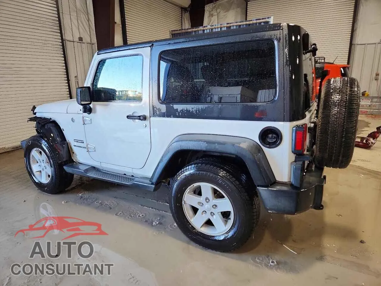 2017 JEEP WRANGLER Damaged VIN 1C4AJWAG7HL632147 – rear exterior