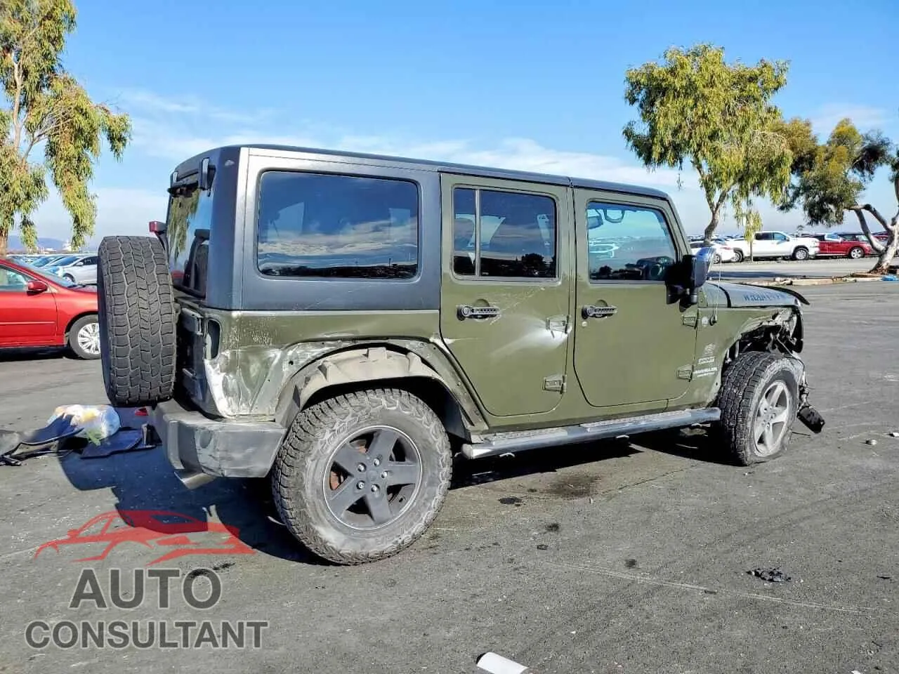2015 JEEP WRANGLER Damaged VIN 1C4BJWDG6FL673754 – side profile