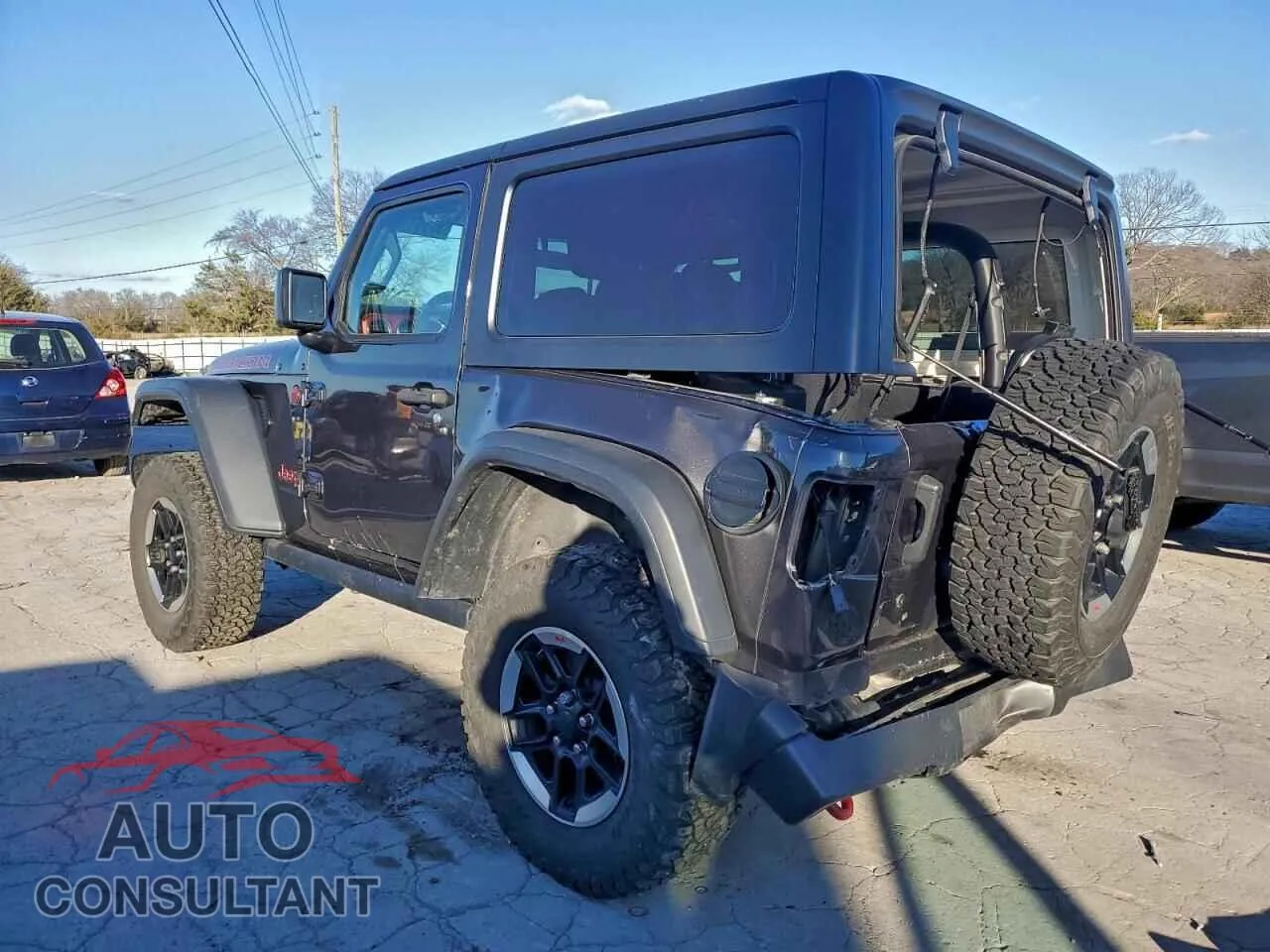 2020 JEEP WRANGLER Damaged VIN 1C4HJXCG2LW177166 – rear exterior