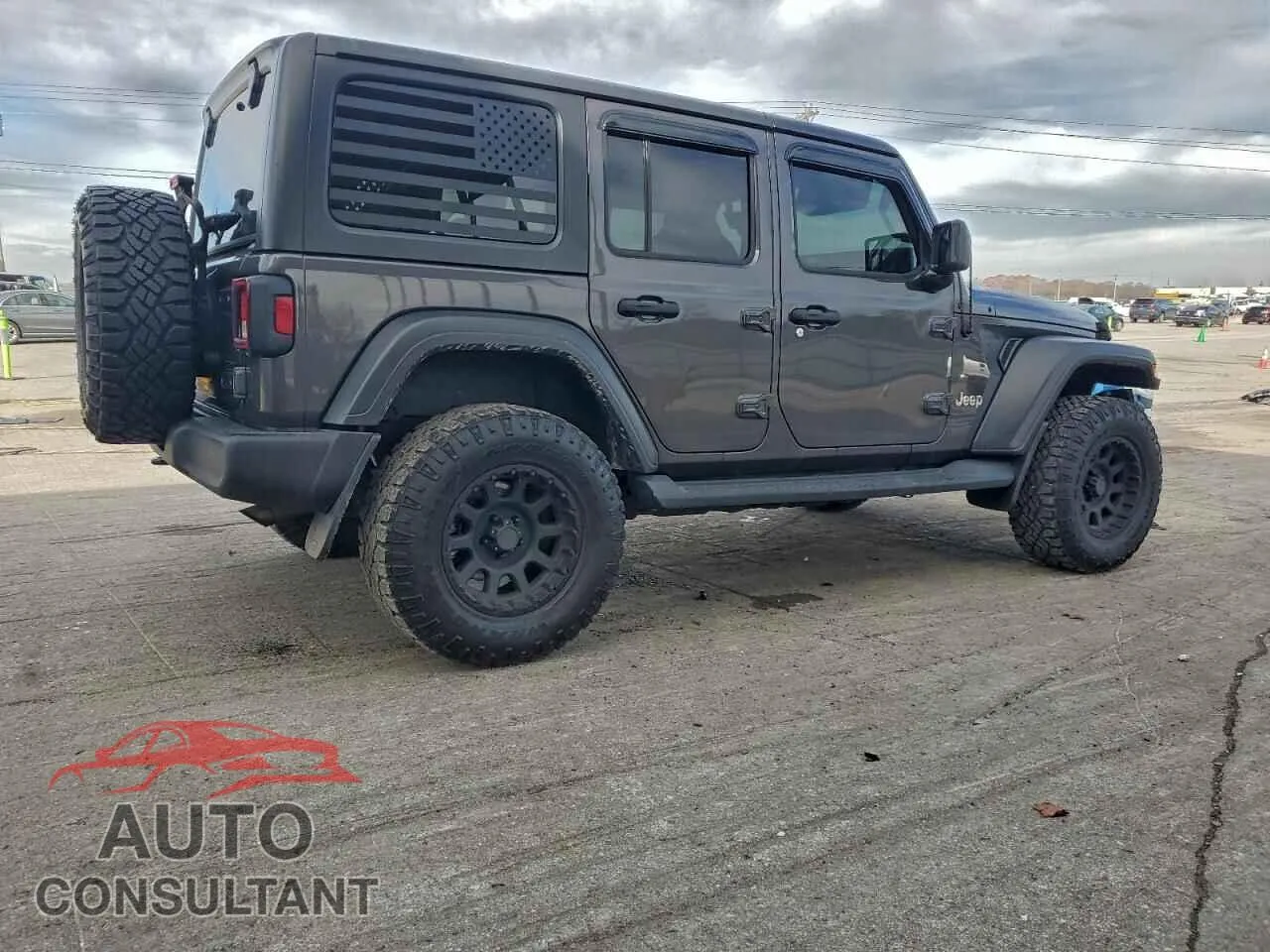 2018 JEEP WRANGLER Damaged VIN 1C4HJXDG7JW108453 – side profile