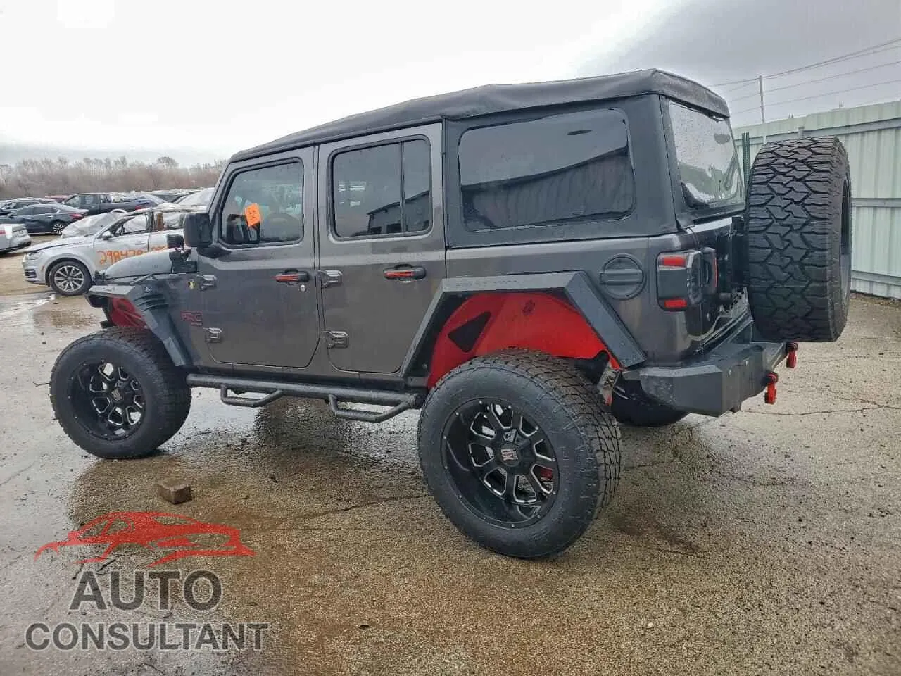 2018 JEEP WRANGLER Damaged VIN 1C4HJXDG7JW152811 – rear exterior