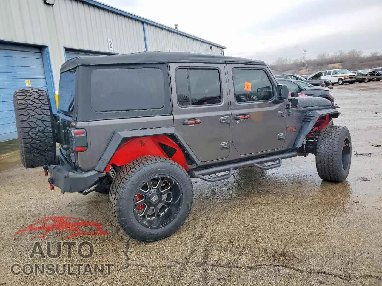 2018 JEEP WRANGLER Damaged VIN 1C4HJXDG7JW152811 – side profile