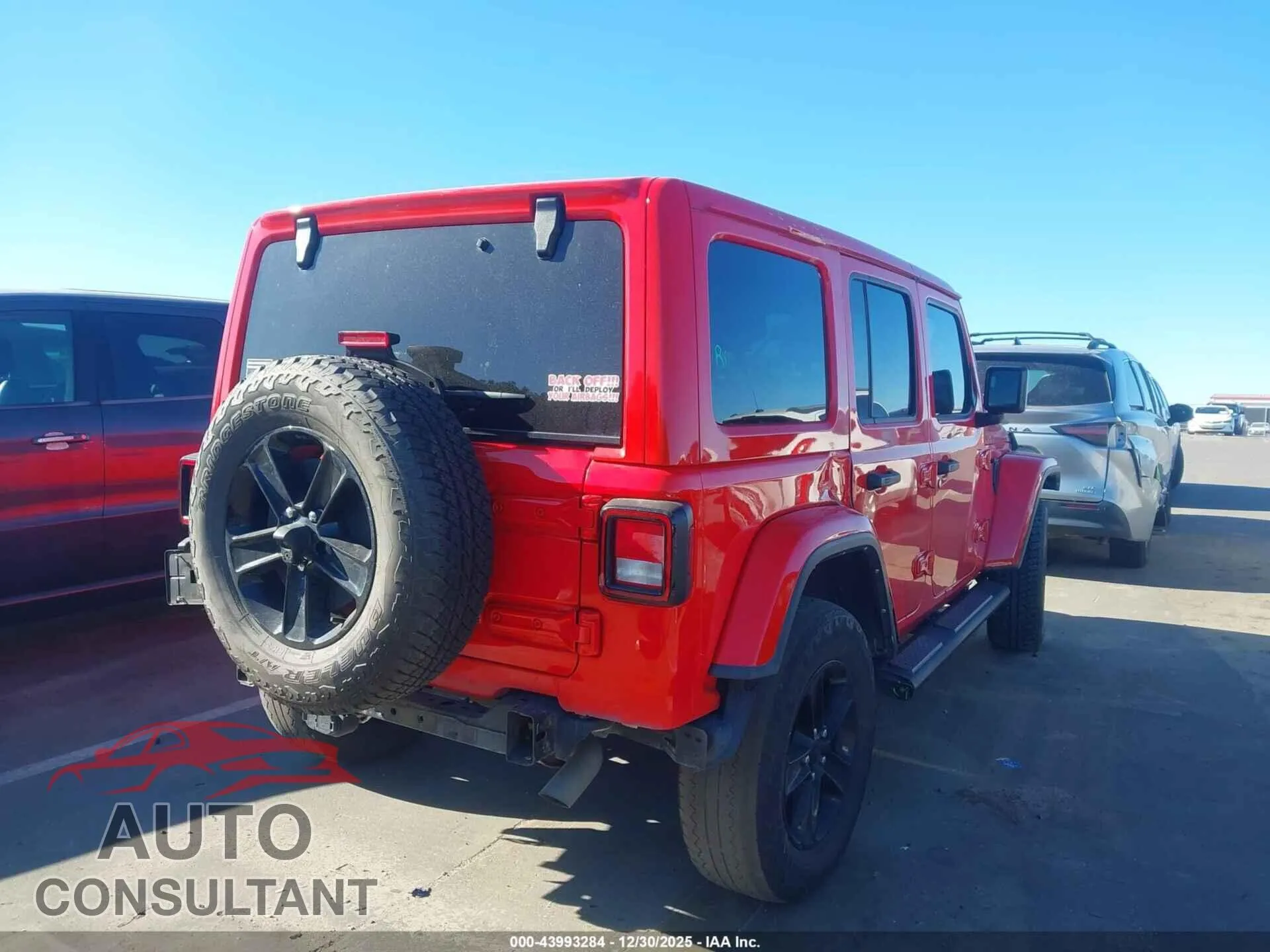 2021 JEEP WRANGLER UNLIMITED Damaged VIN 1C4HJXEG0MW739824 – dashboard