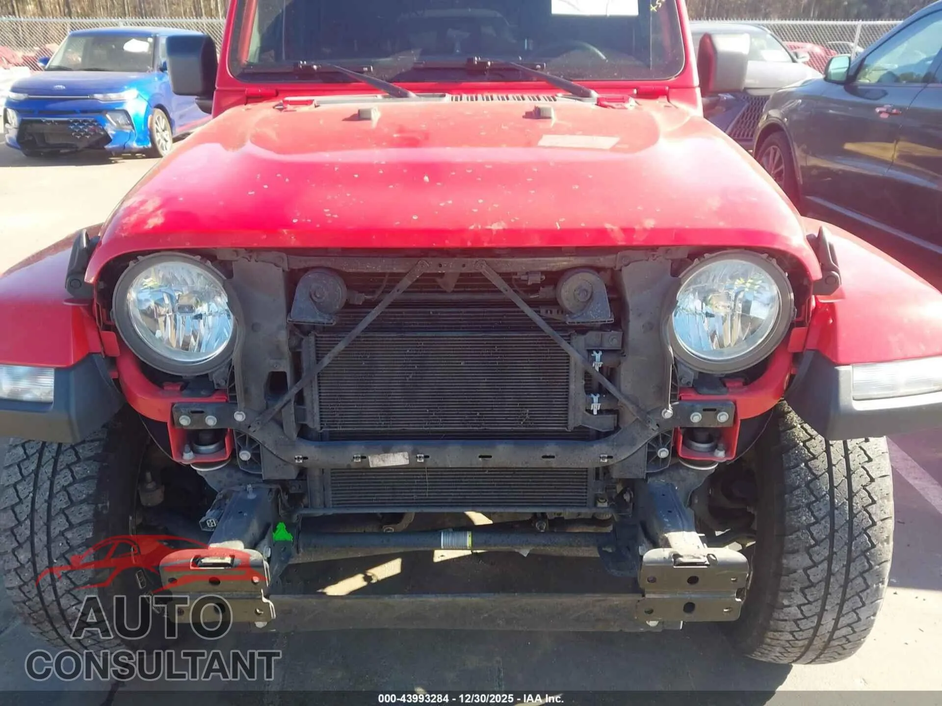 2021 JEEP WRANGLER UNLIMITED Damaged VIN 1C4HJXEG0MW739824 – engine bay