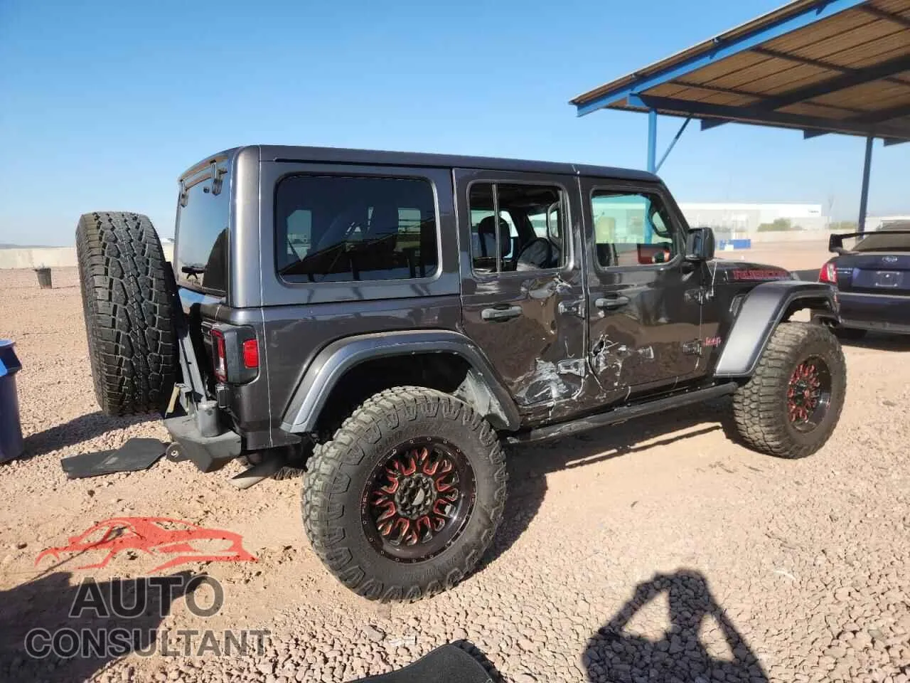 2018 JEEP WRANGLER Damaged VIN 1C4HJXFG6JW148276 – side profile
