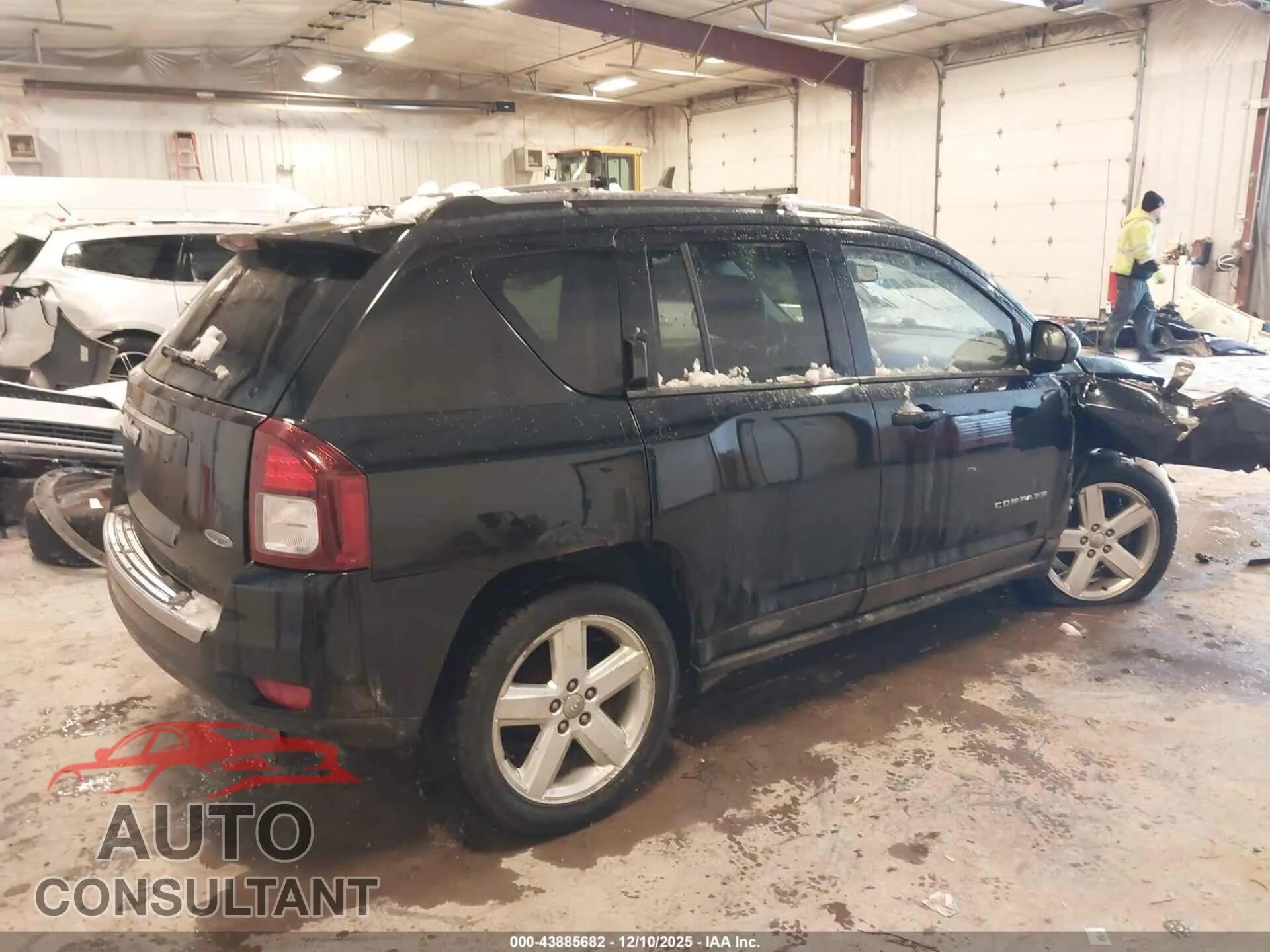 2014 JEEP COMPASS Damaged VIN 1C4NJCEA4ED780087 – dashboard