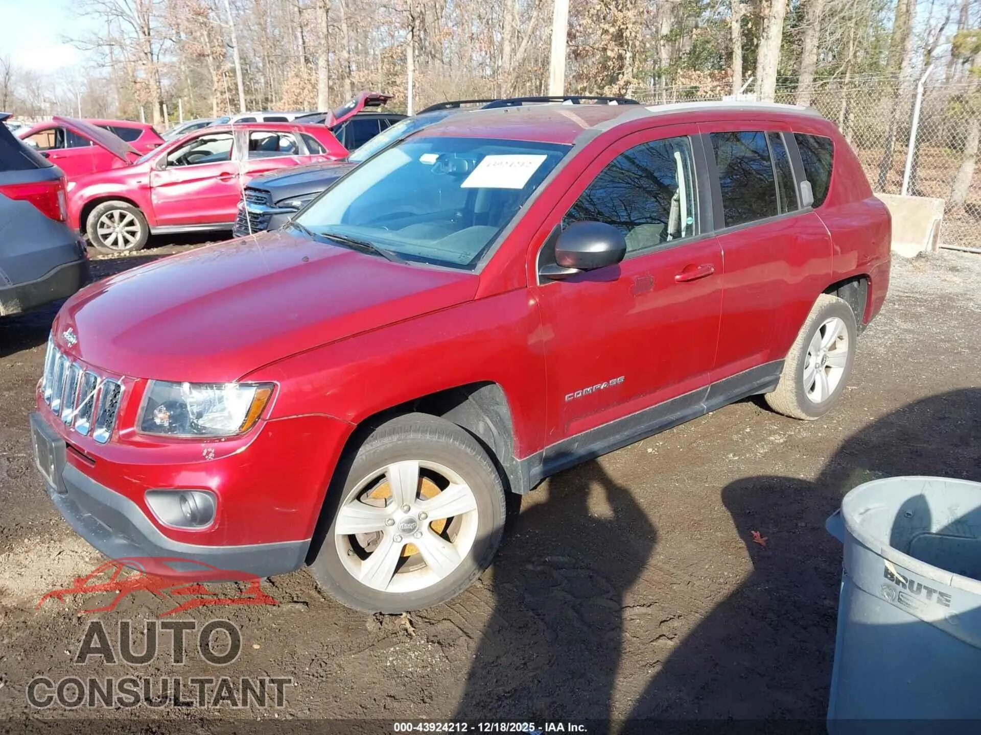 2017 JEEP COMPASS Damaged VIN 1C4NJDBB2HD144565 – rear exterior