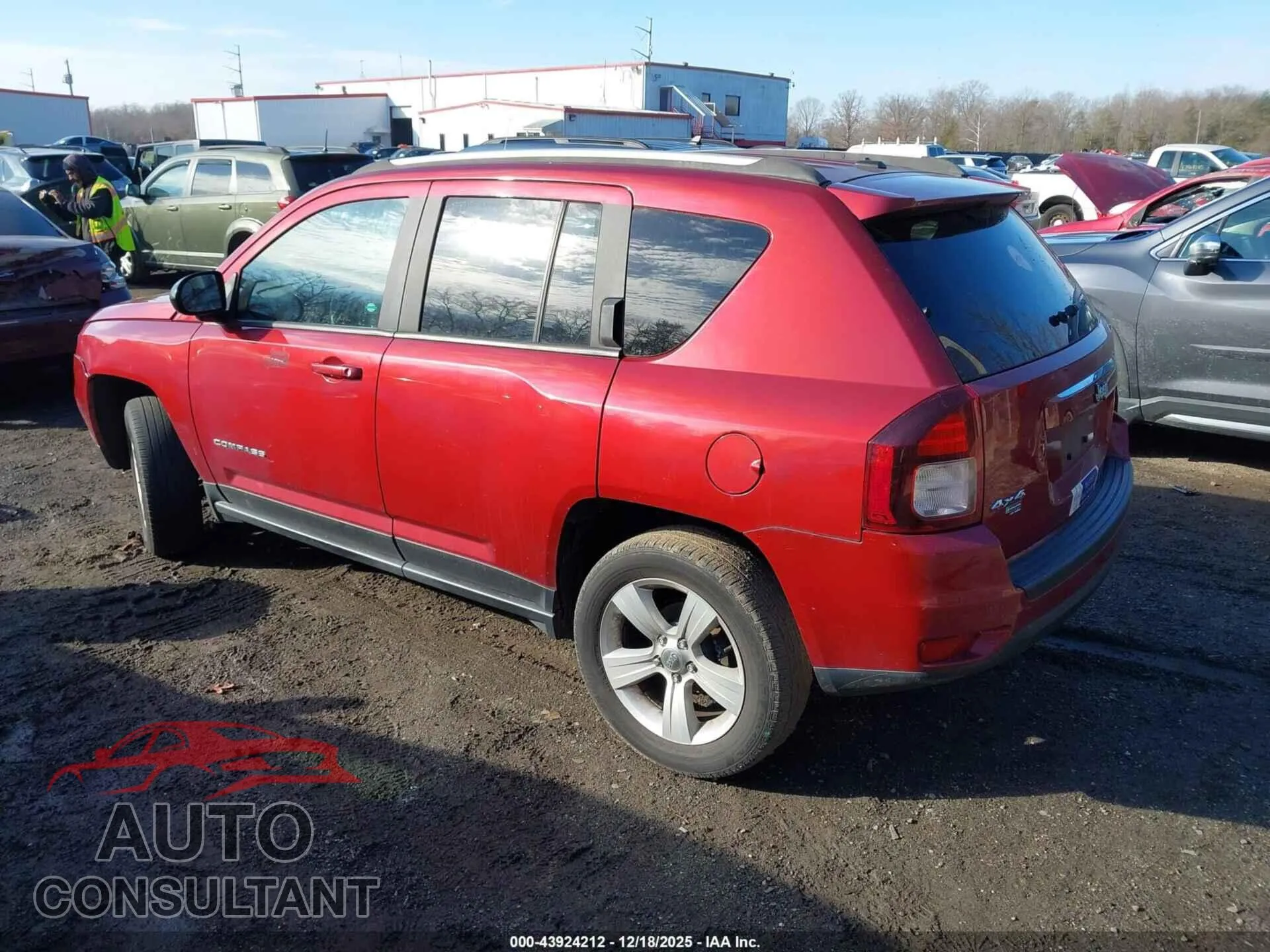 2017 JEEP COMPASS Damaged VIN 1C4NJDBB2HD144565 – side profile