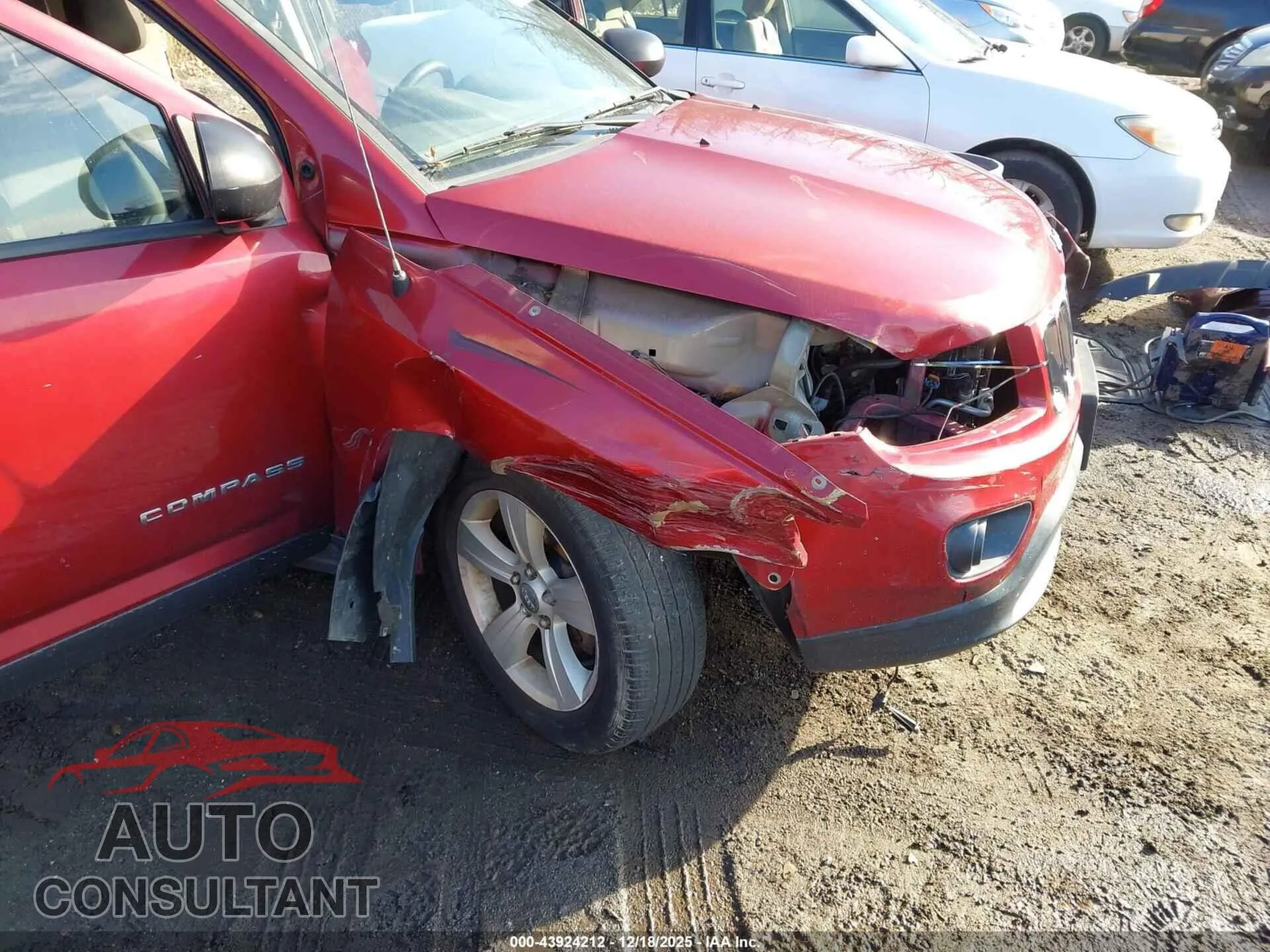 2017 JEEP COMPASS Damaged VIN 1C4NJDBB2HD144565 – engine bay