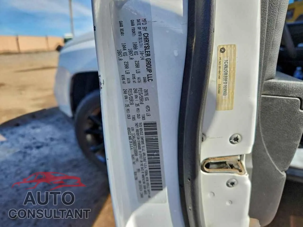 2015 JEEP COMPASS Damaged VIN 1C4NJDBB9FD169900 – photo 13