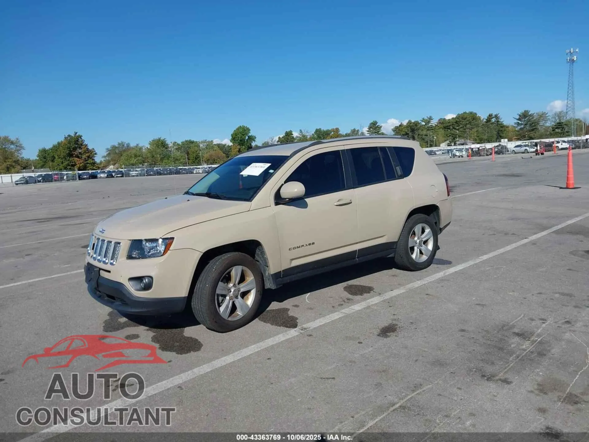2017 JEEP COMPASS Damaged VIN 1C4NJDEB9HD144428 – rear exterior