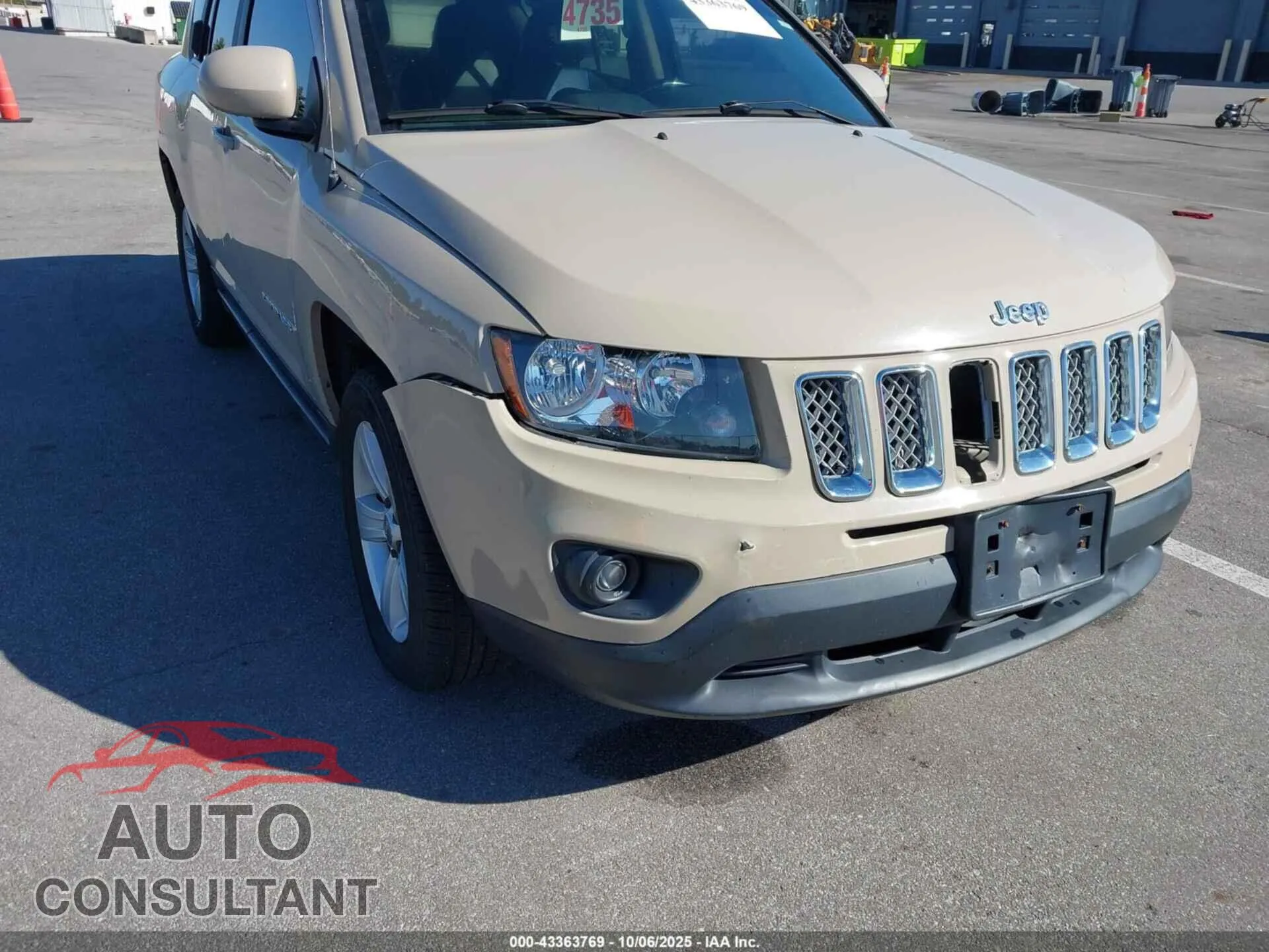 2017 JEEP COMPASS Damaged VIN 1C4NJDEB9HD144428 – engine bay