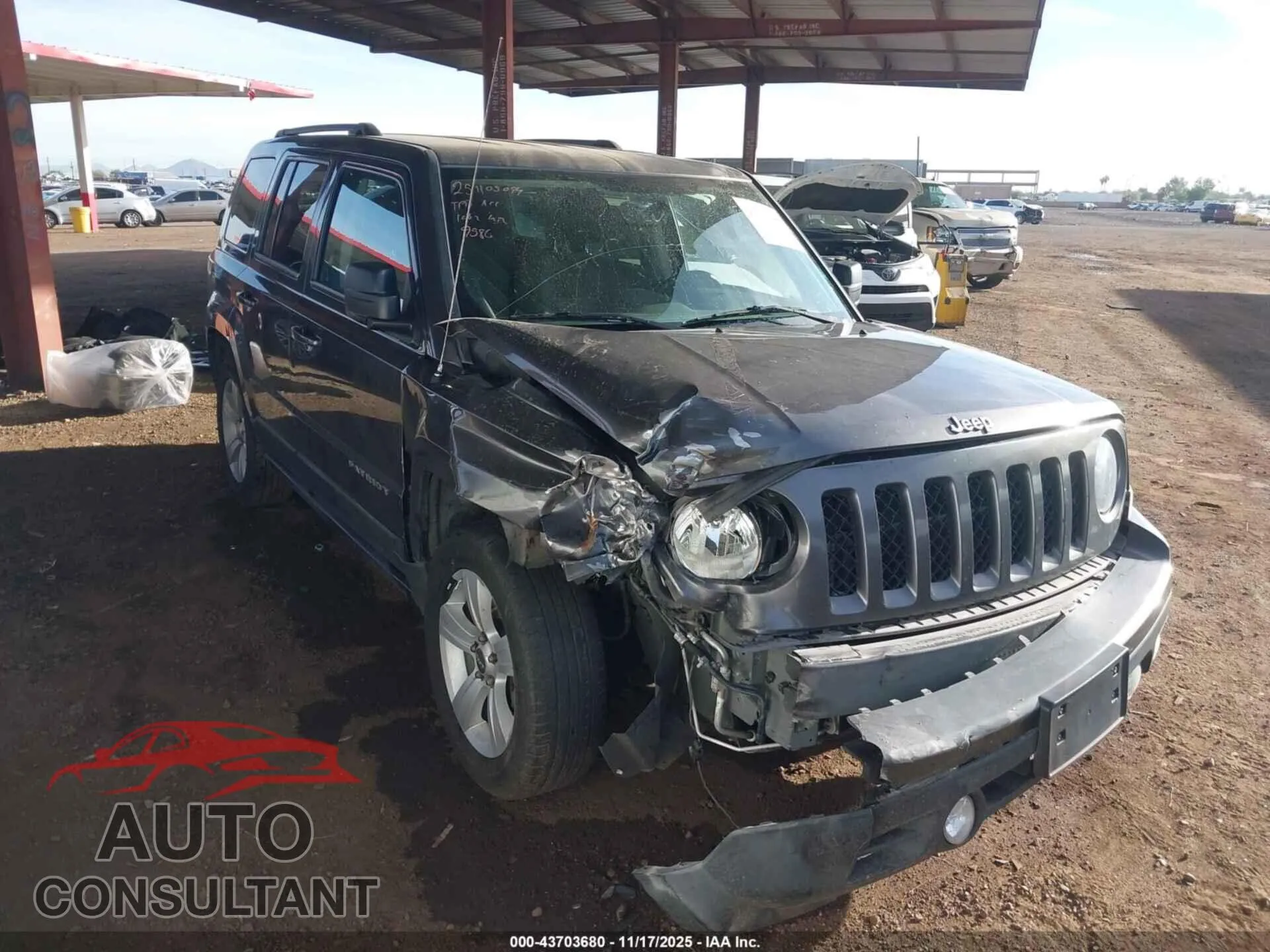 2016 JEEP PATRIOT Damaged VIN 1C4NJPFA2GD719586 – engine bay