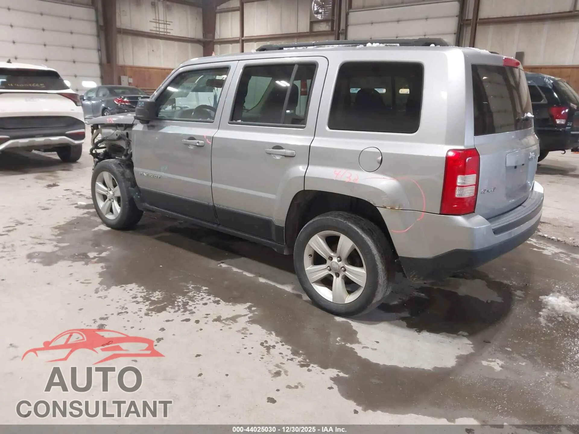 2016 JEEP PATRIOT Damaged VIN 1C4NJRFB1GD668456 – side profile