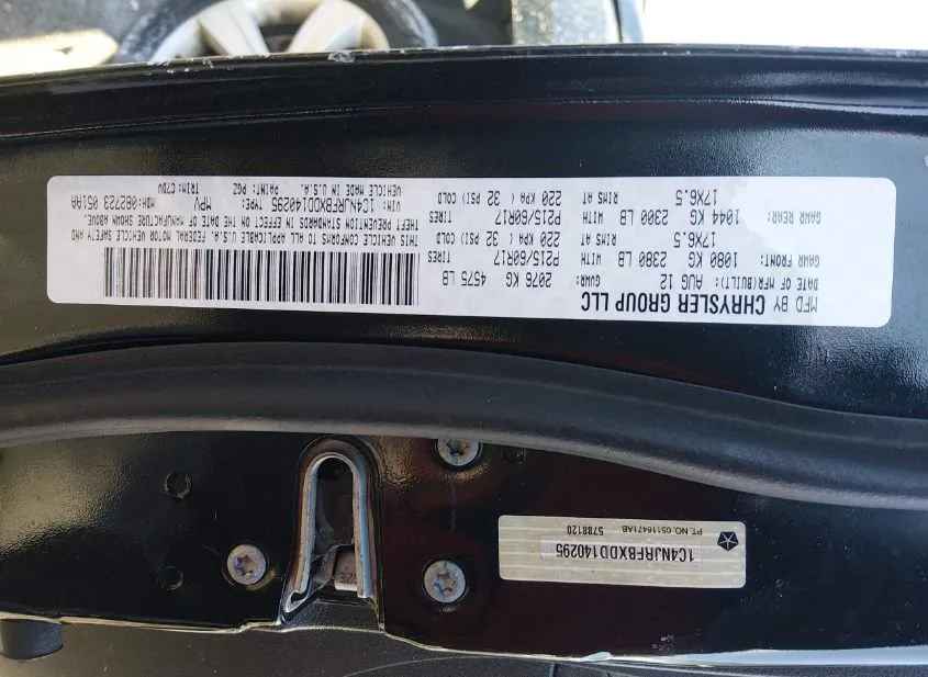 2013 JEEP Patriot Used VIN 1C4NJRFBXDD140295 – interior seats