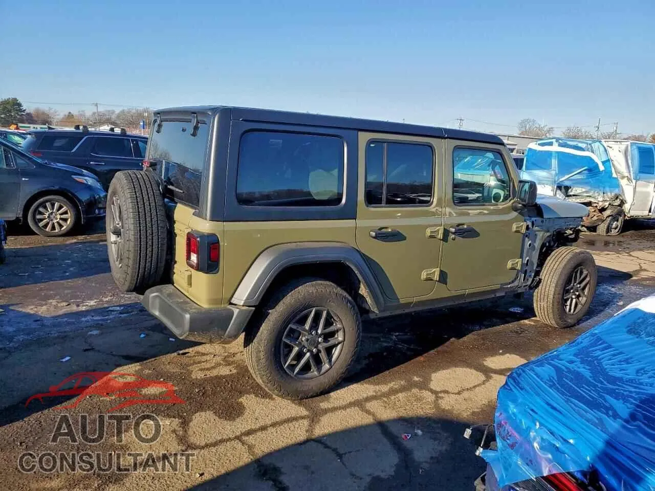 2025 JEEP WRANGLER Damaged VIN 1C4PJXDG7SW543535 – side profile