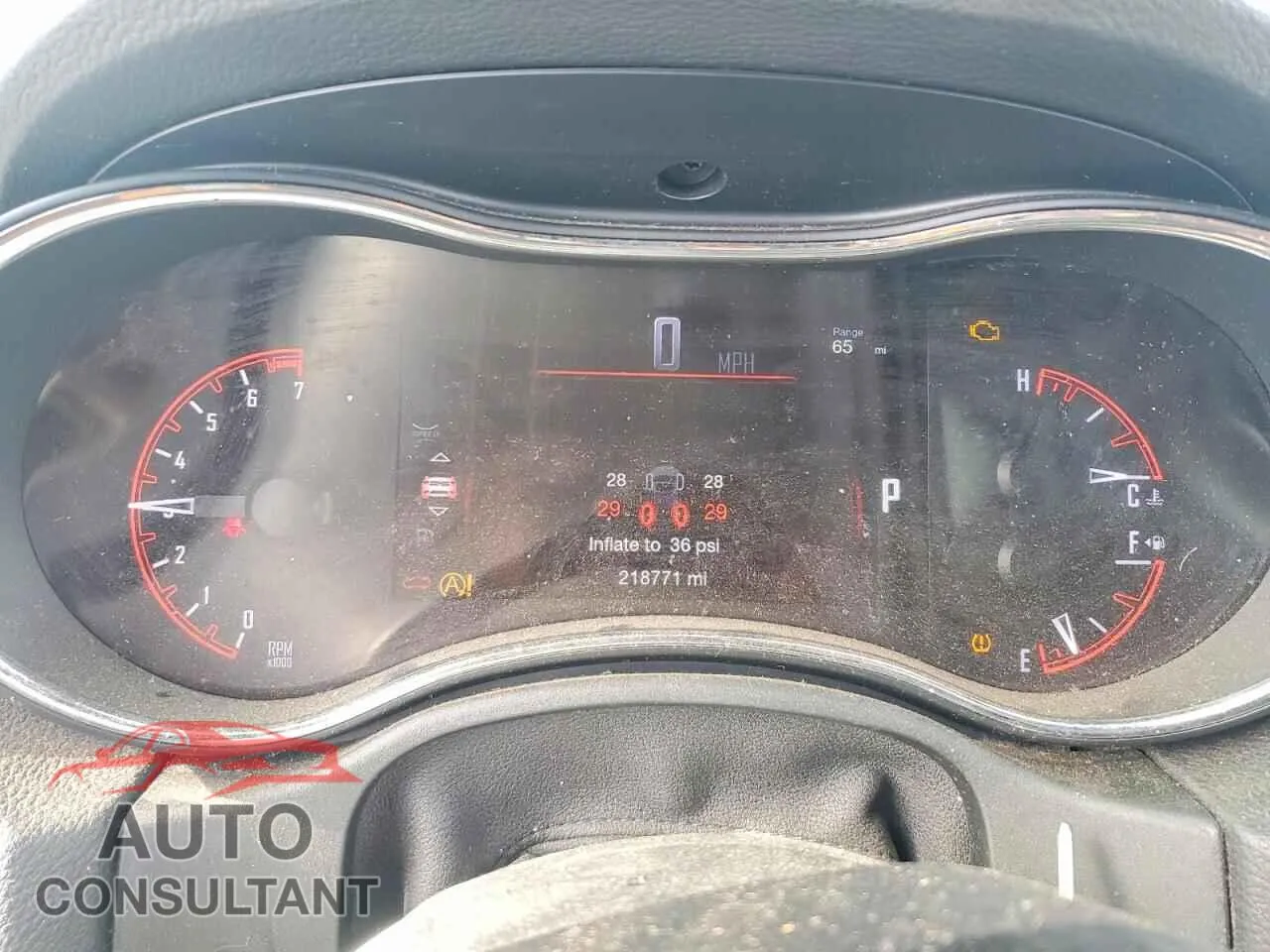 2016 DODGE DURANGO Damaged VIN 1C4RDHAG6GC315125 – trunk area