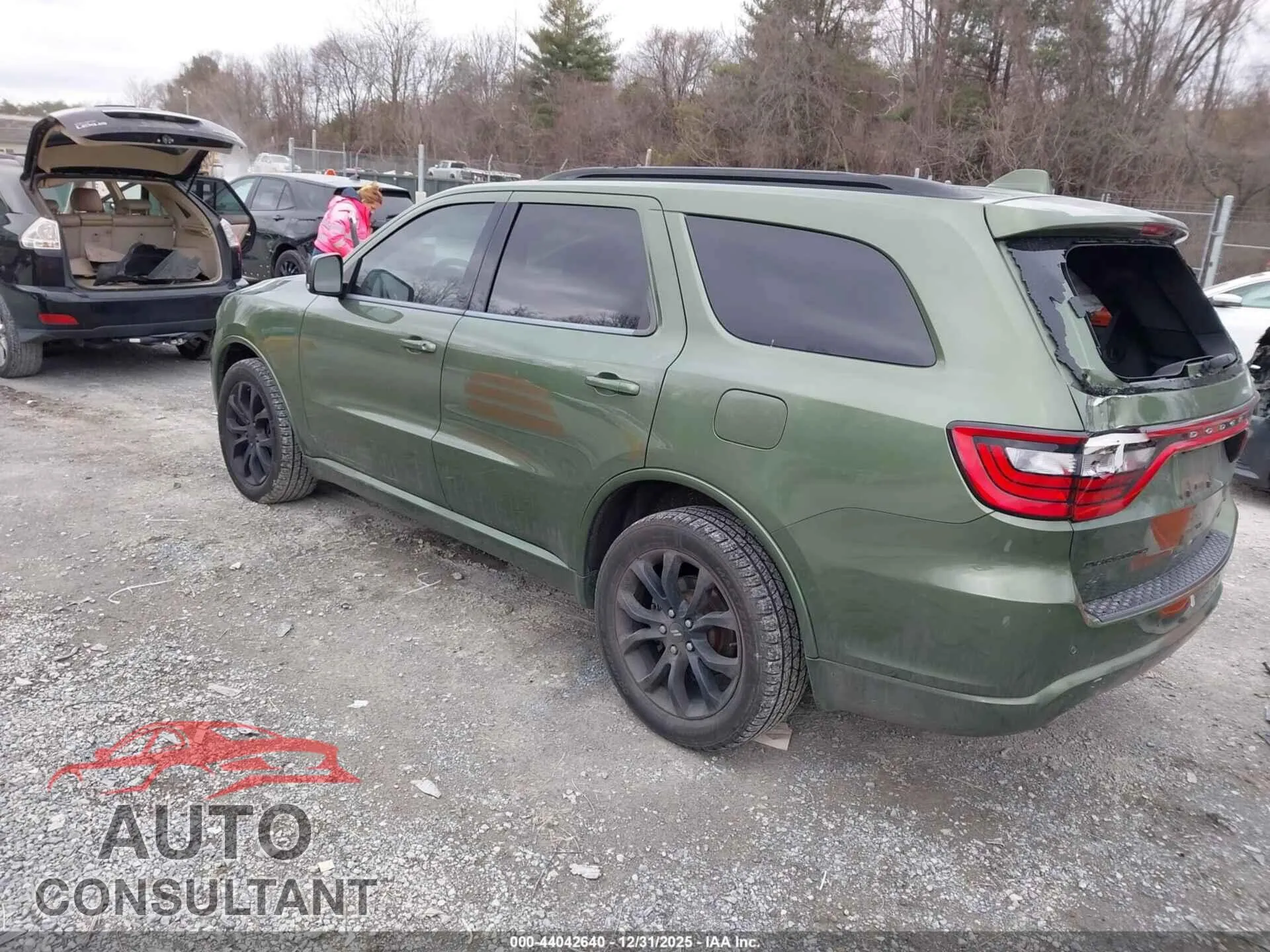 2020 DODGE DURANGO Damaged VIN 1C4RDJDG1LC142661 – side profile