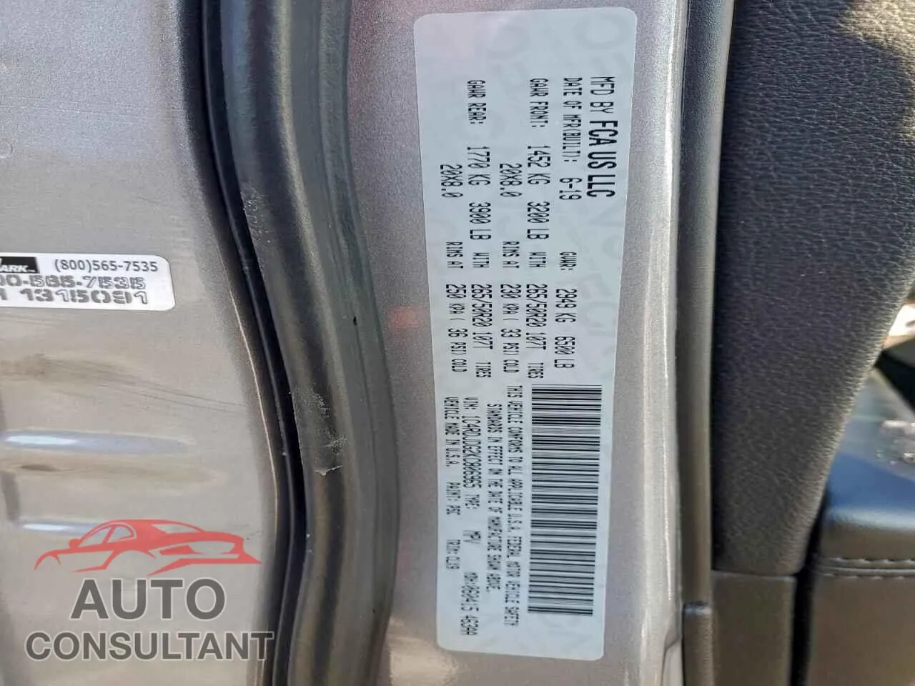 2019 DODGE DURANGO Damaged VIN 1C4RDJDG2KC806965 – photo 13