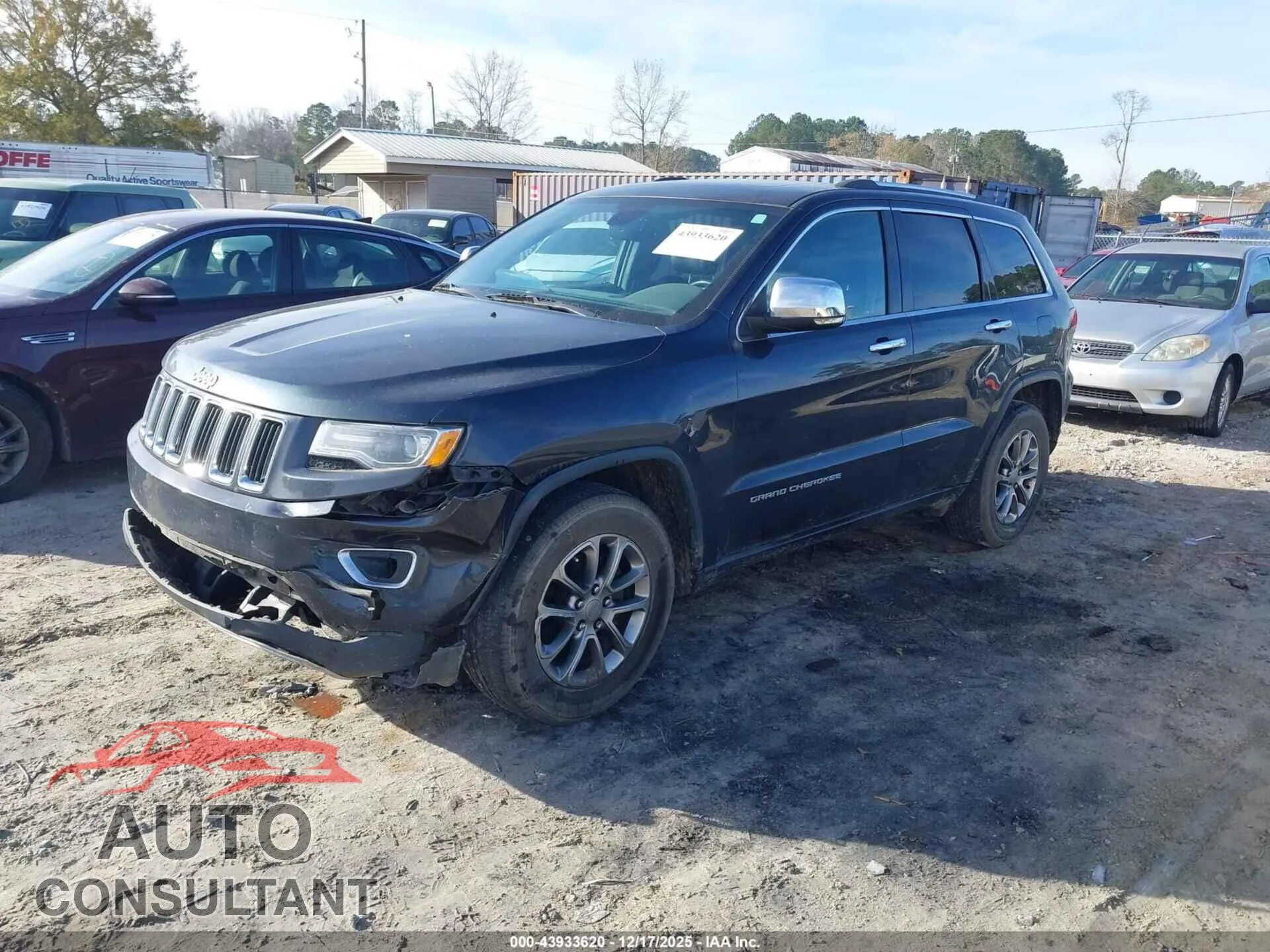 2016 JEEP GRAND CHEROKEE Damaged VIN 1C4RJEBG8GC329193 – rear exterior