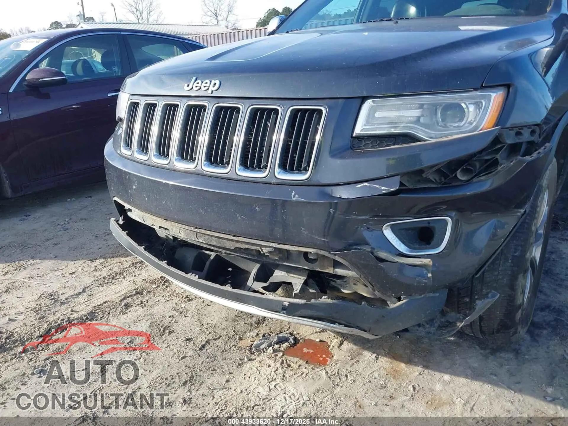 2016 JEEP GRAND CHEROKEE Damaged VIN 1C4RJEBG8GC329193 – engine bay