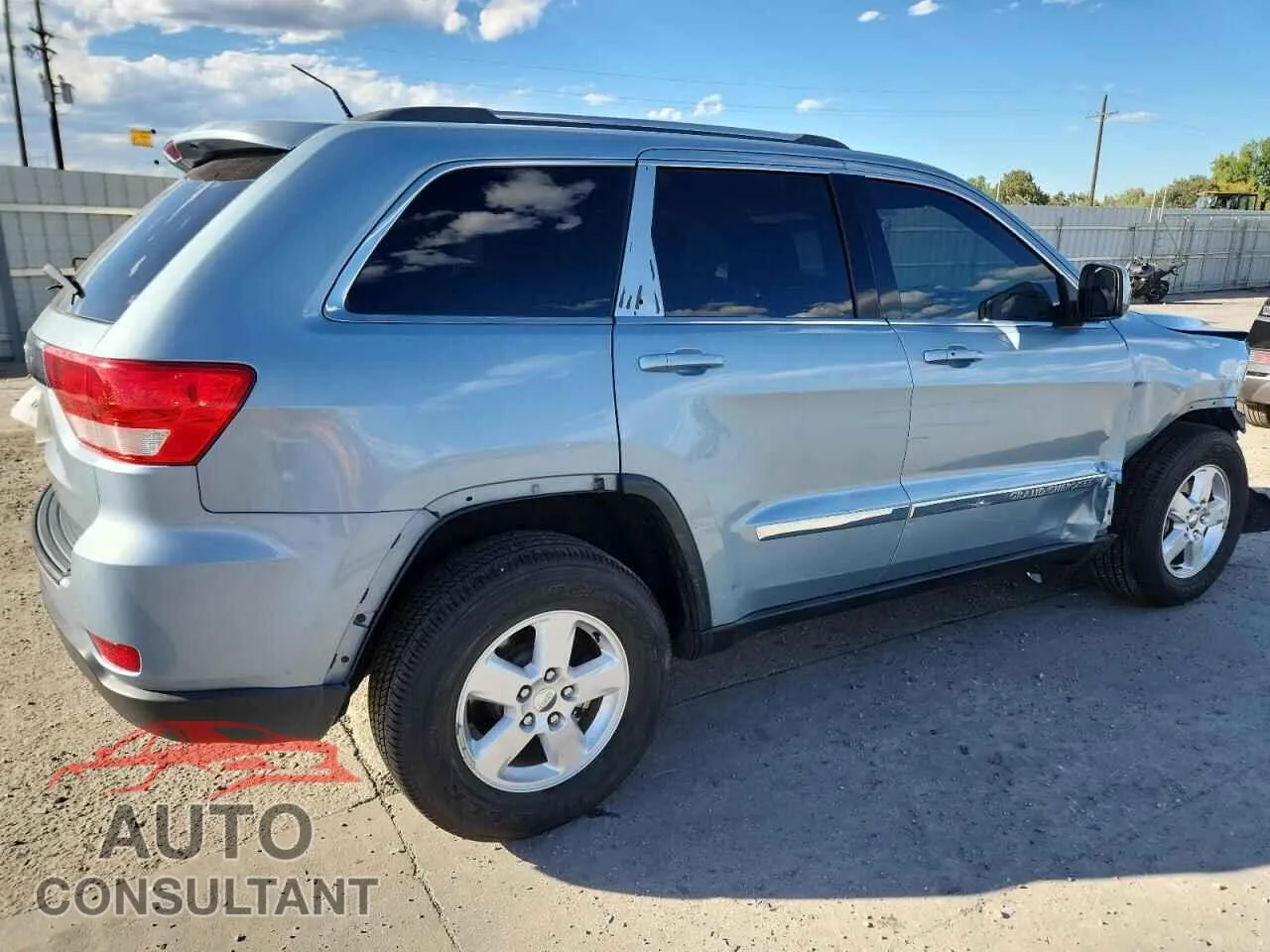 2013 JEEP GRAND CHER Damaged VIN 1C4RJFAG1DC505617 – side profile