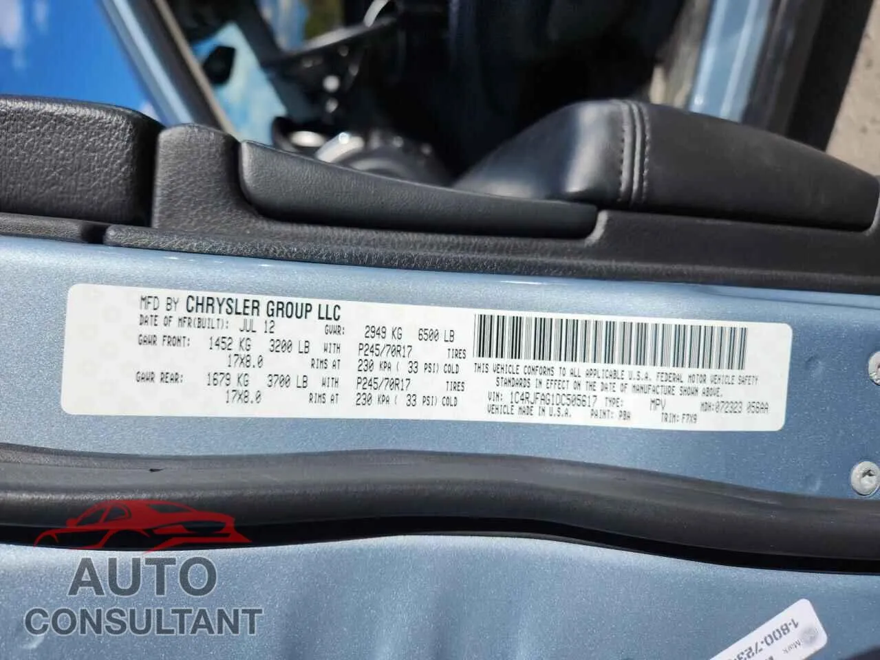2013 JEEP GRAND CHER Damaged VIN 1C4RJFAG1DC505617 – photo 13
