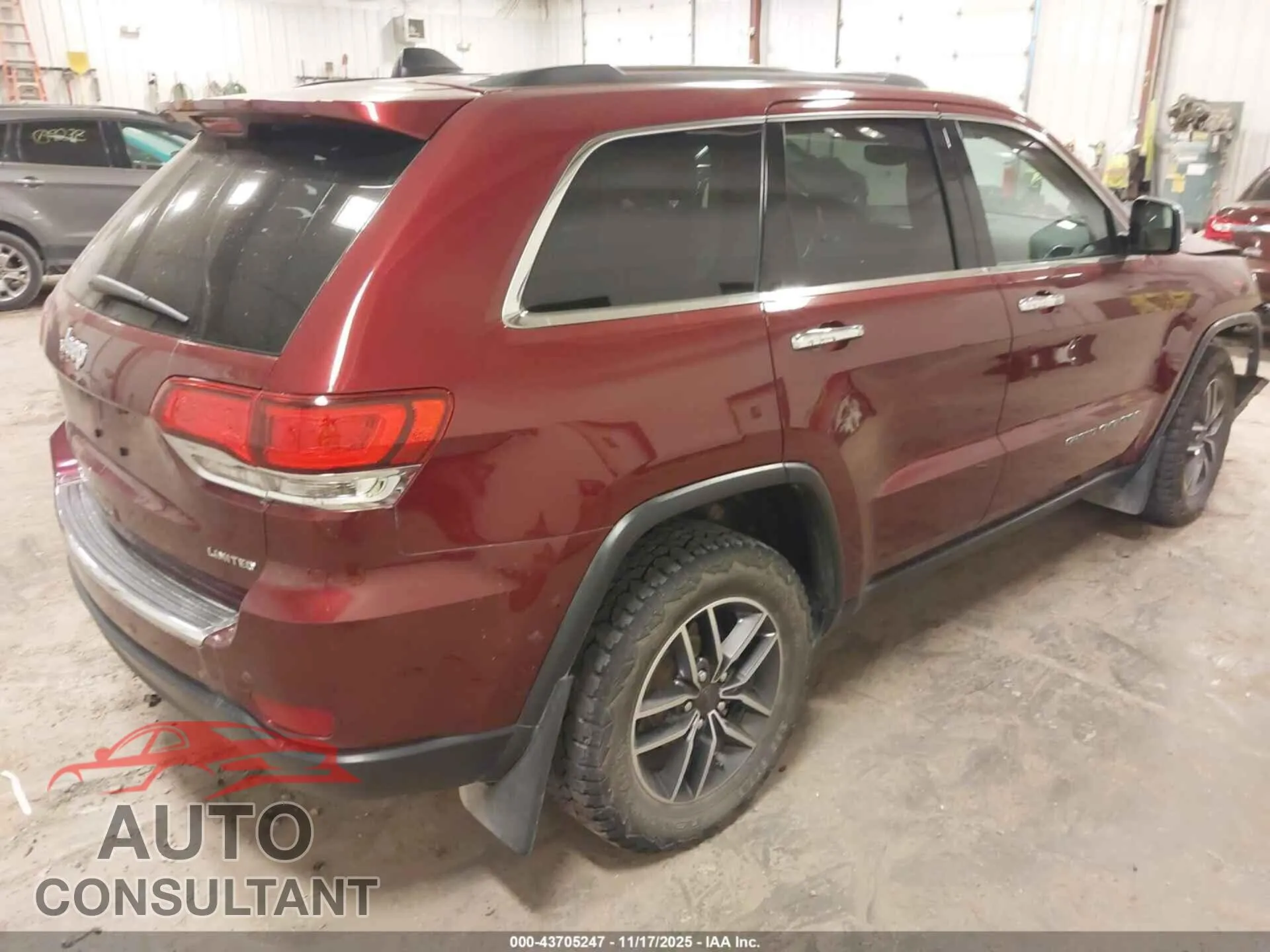 2020 JEEP GRAND CHEROKEE Damaged VIN 1C4RJFBG6LC144463 – dashboard