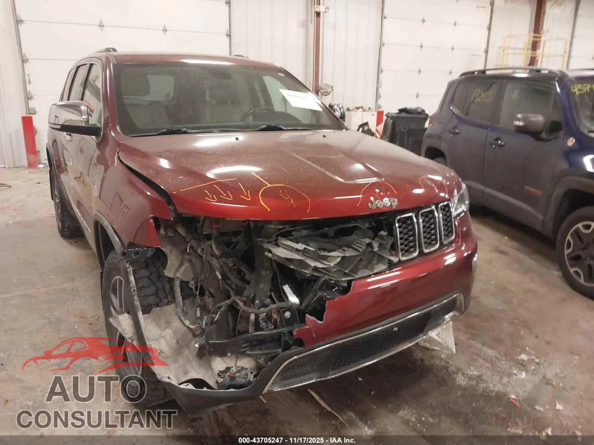 2020 JEEP GRAND CHEROKEE Damaged VIN 1C4RJFBG6LC144463 – engine bay