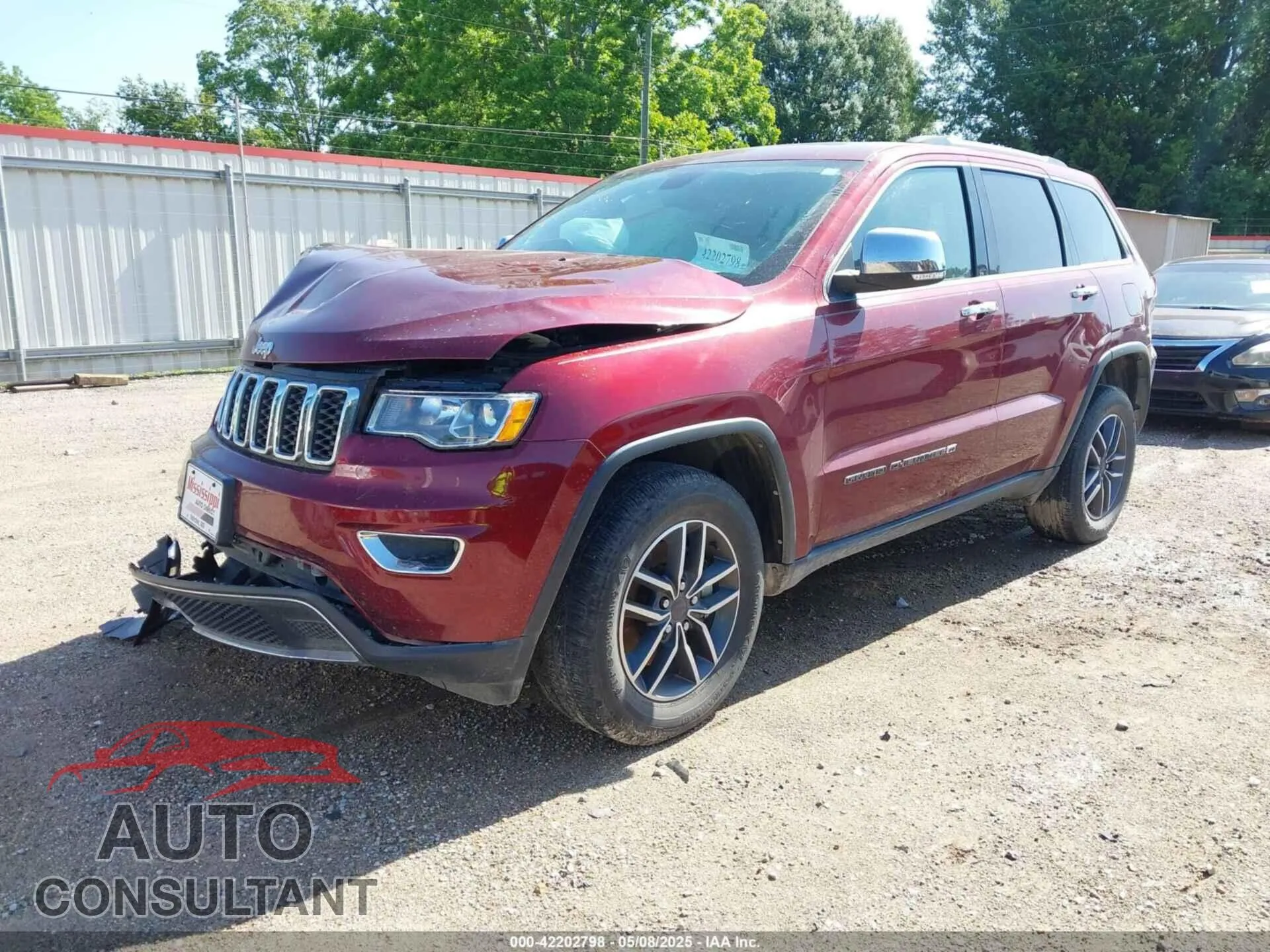 2022 JEEP GRAND CHEROKEE WK Damaged VIN 1C4RJFBG7NC167320 – rear exterior