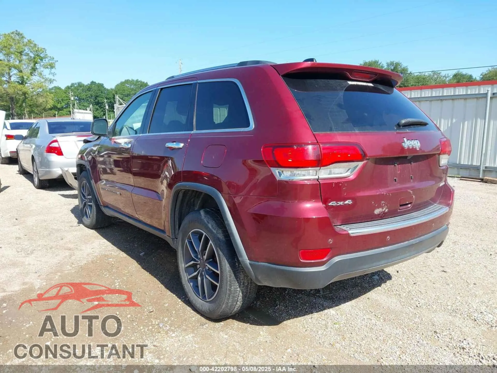 2022 JEEP GRAND CHEROKEE WK Damaged VIN 1C4RJFBG7NC167320 – side profile