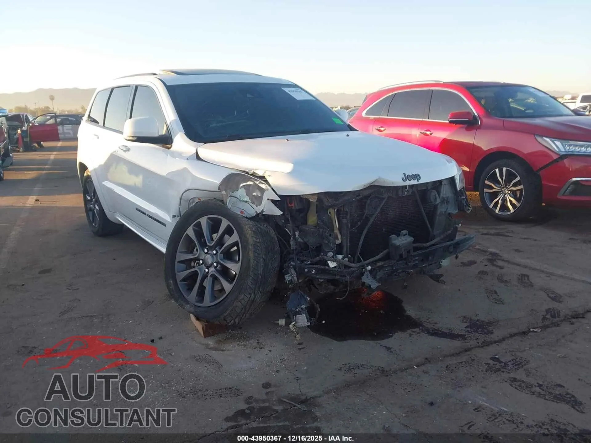 2018 JEEP GRAND CHEROKEE Damaged VIN 1C4RJFCT6JC137585 – engine bay