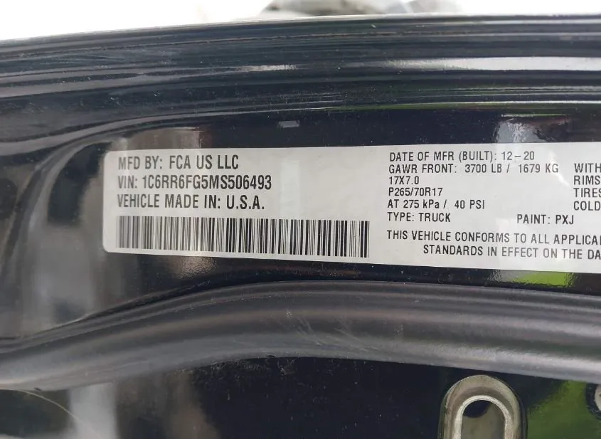 2021 RAM 1500 Used VIN 1C6RR6FG5MS506493 – photo 16