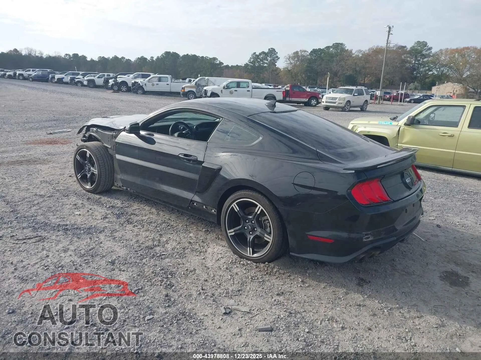 2021 FORD MUSTANG Damaged VIN 1FA6P8CF8M5104531 – side profile