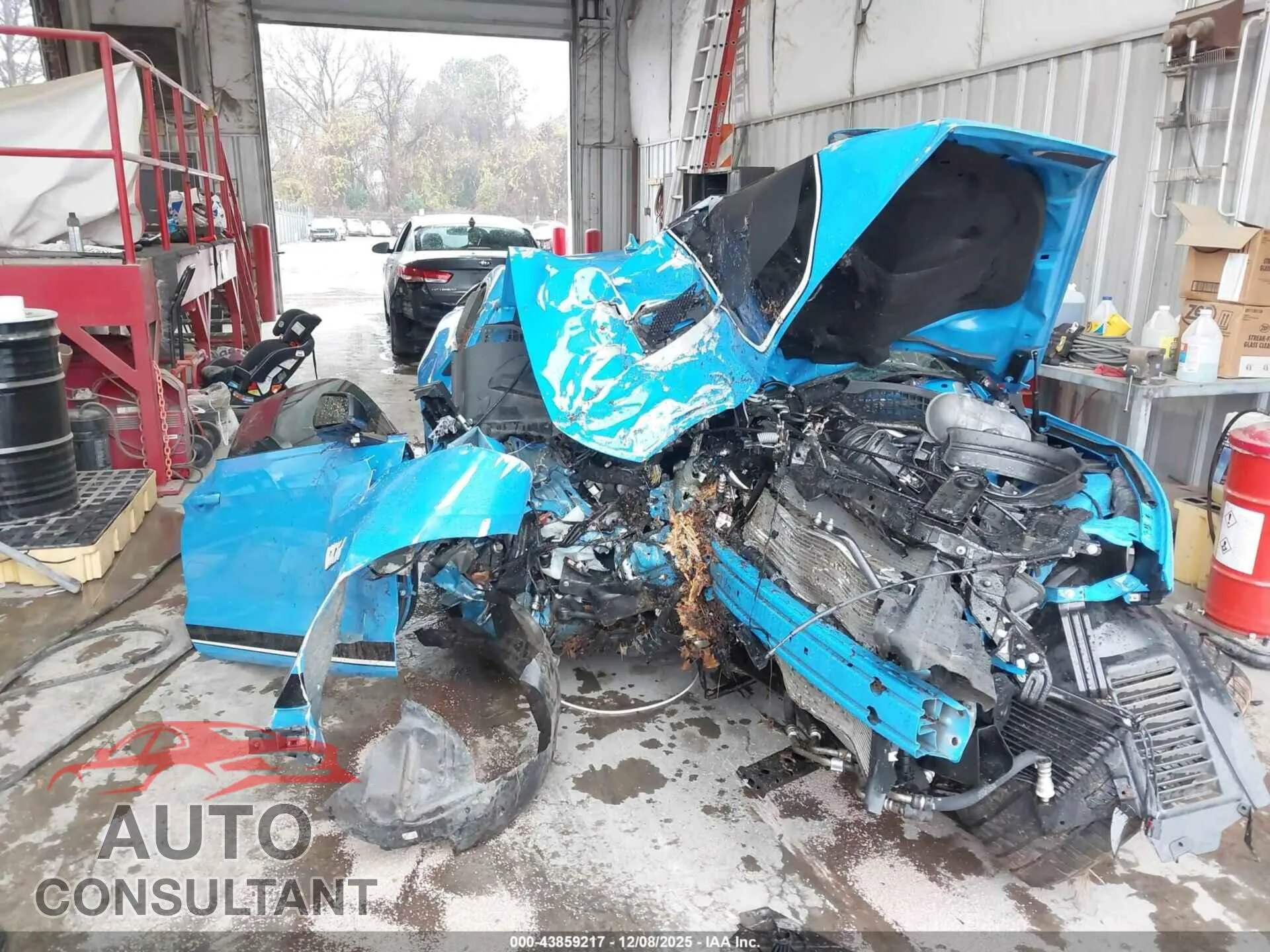 2023 FORD MUSTANG Damaged VIN 1FA6P8R01P5500193 – engine bay 2023 FORD MUSTANG Damaged VIN 1FA6P8R01P5500193 – engine bay