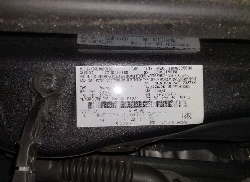 2016 FORD Focus Used VIN 1FADP3E2XGL235755 – photo 11