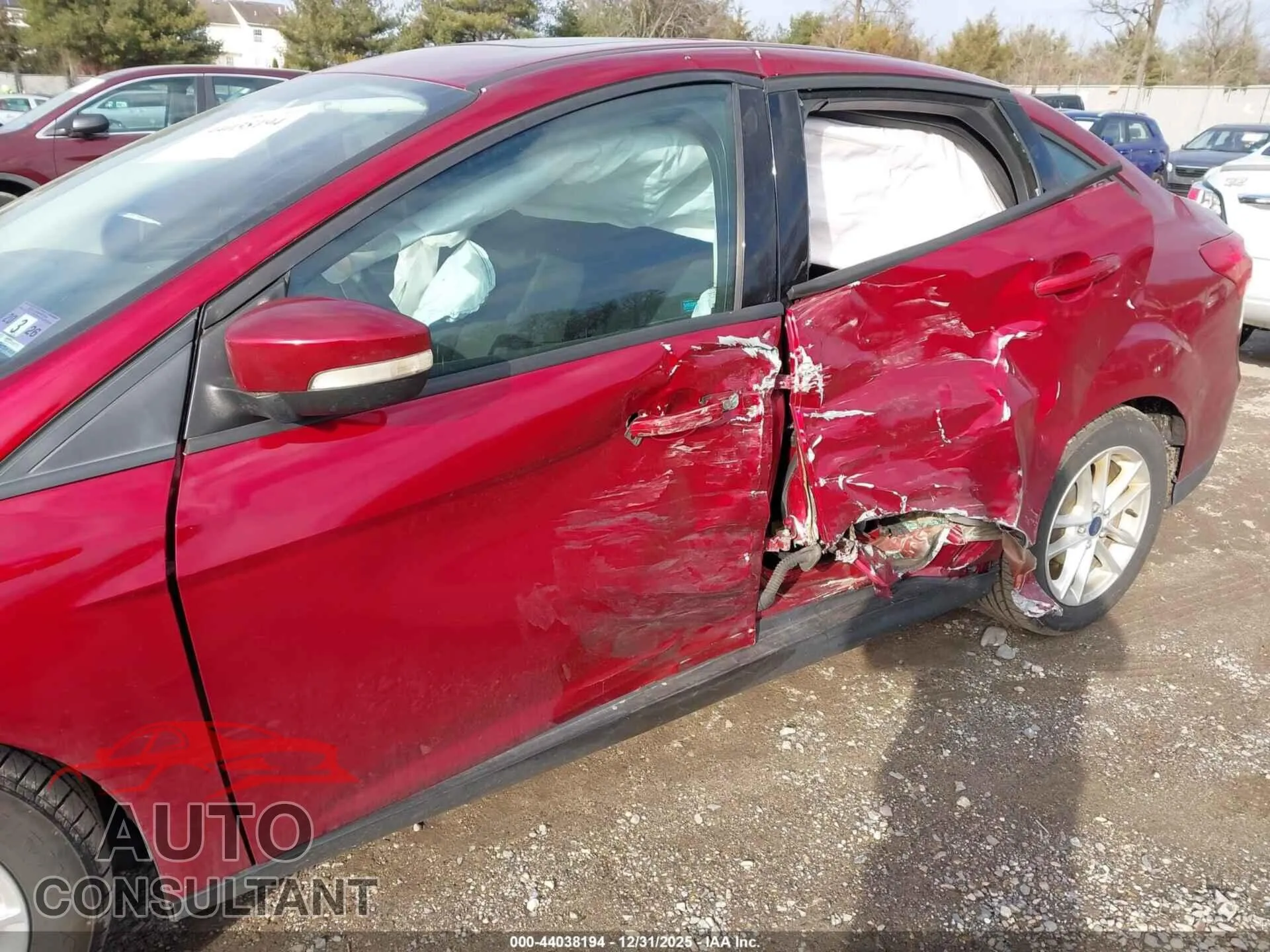 2016 FORD FOCUS Damaged VIN 1FADP3F20GL251025 – engine bay
