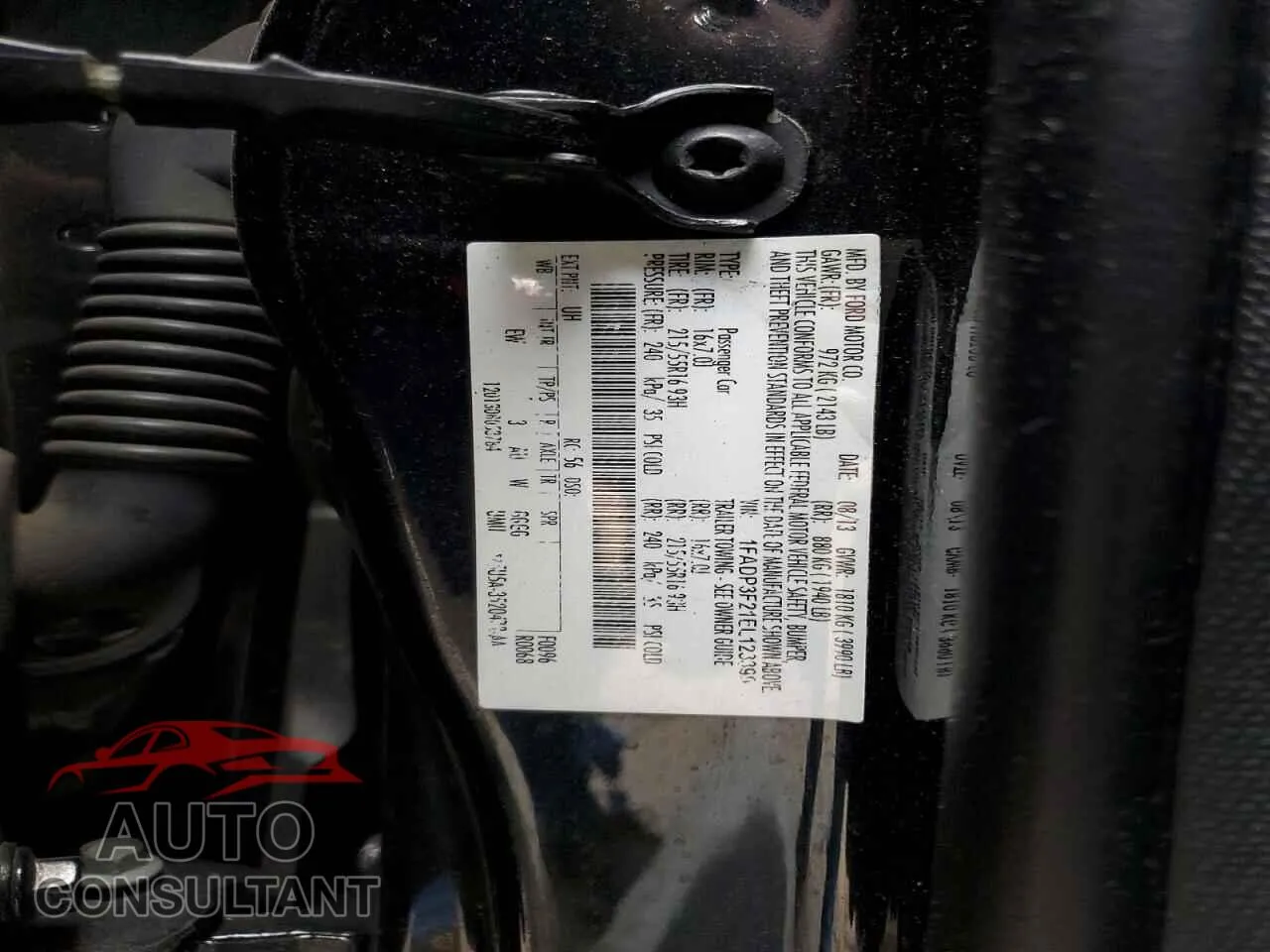2014 FORD FOCUS Damaged VIN 1FADP3F21EL123390 – photo 12