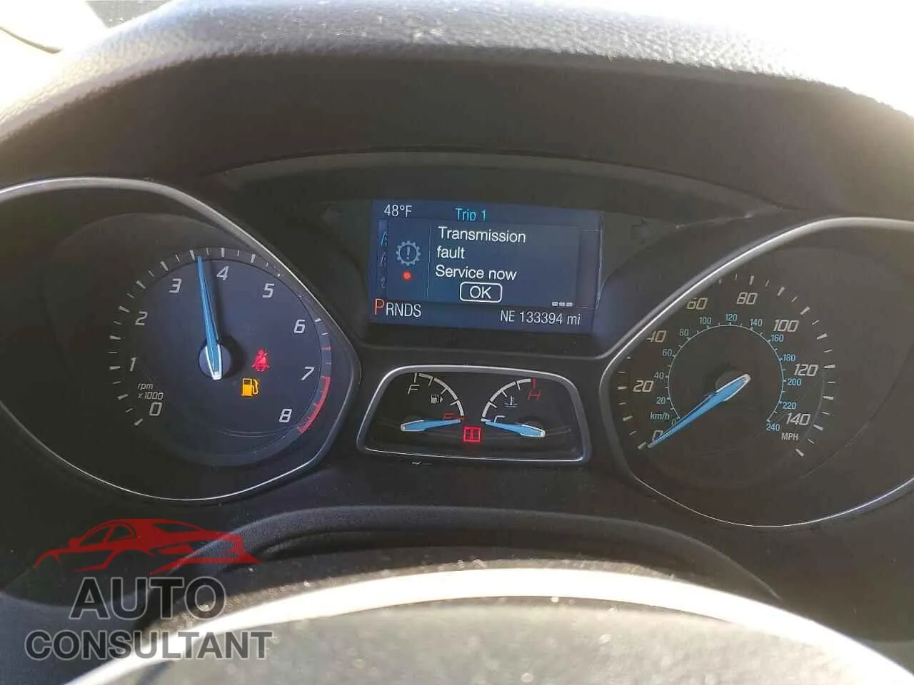 2014 FORD FOCUS Damaged VIN 1FADP3F27EL258390 – trunk area