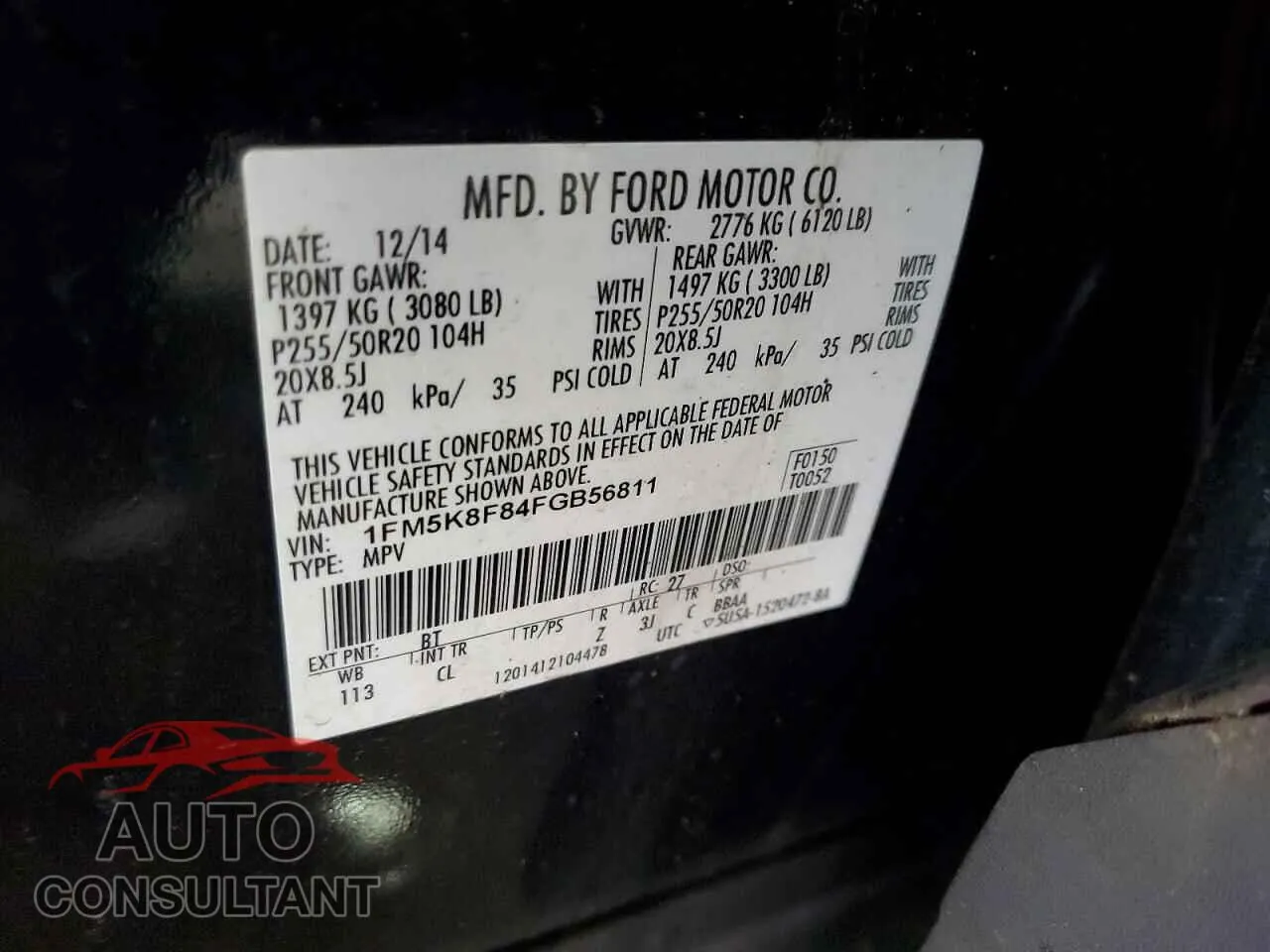 2015 FORD EXPLORER Used VIN 1FM5K8F84FGB56811 – photo 13
