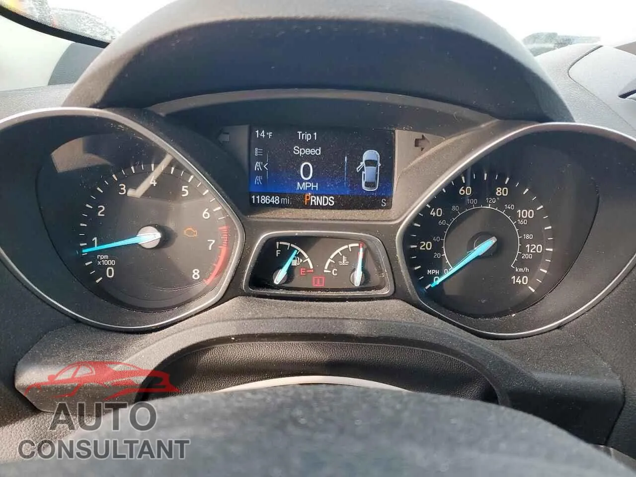 2017 FORD ESCAPE Damaged VIN 1FMCU0F72HUC74001 – trunk area