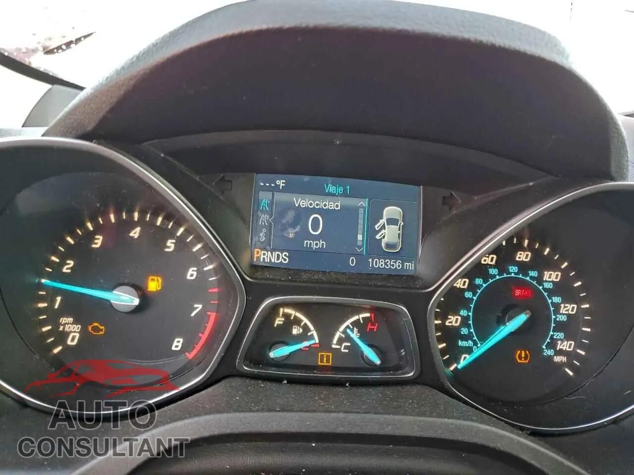 2015 FORD ESCAPE Damaged VIN 1FMCU0GX2FUA43479 – trunk area