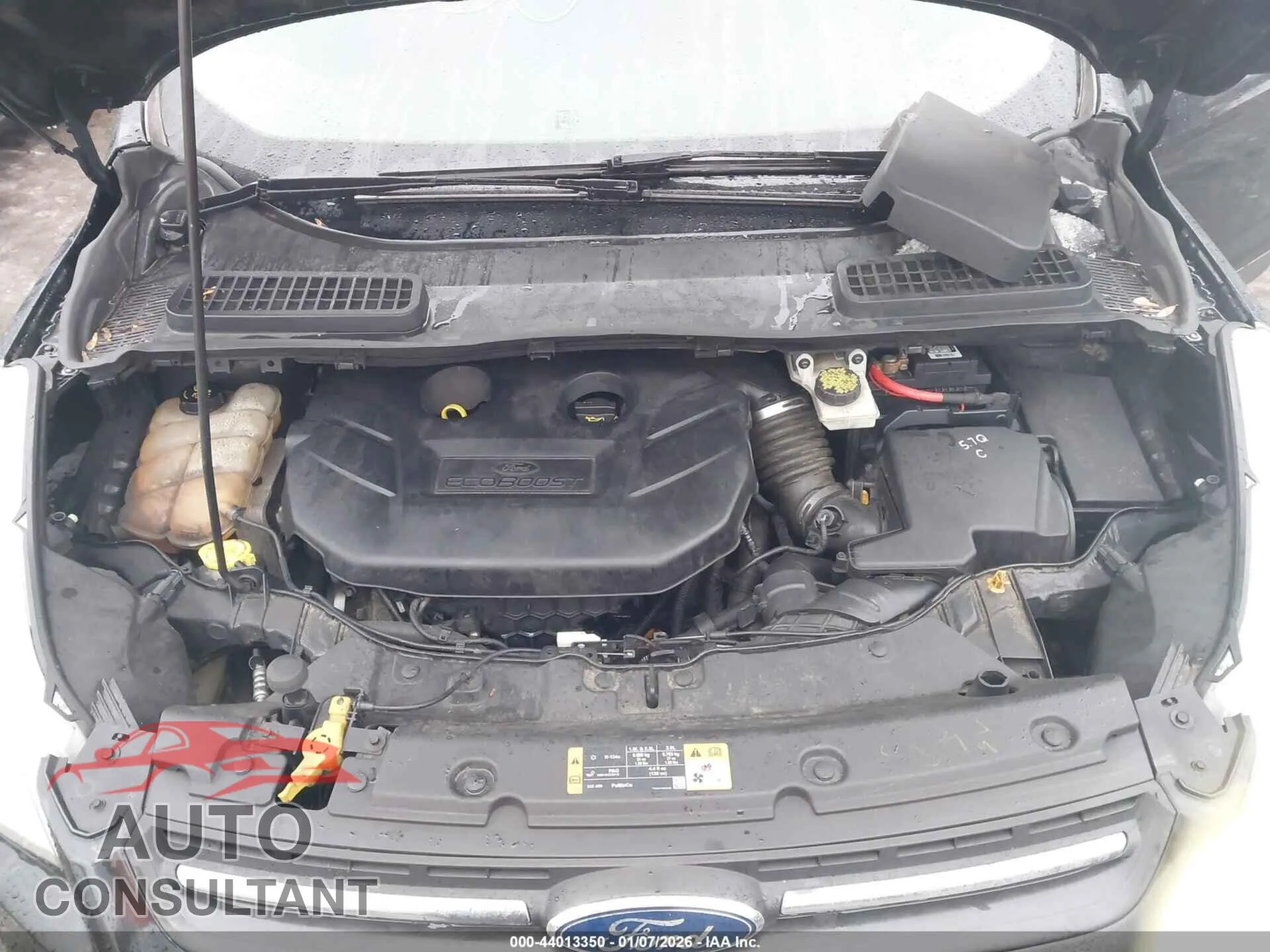 2015 FORD ESCAPE Damaged VIN 1FMCU9G92FUC64814 – odometer reading